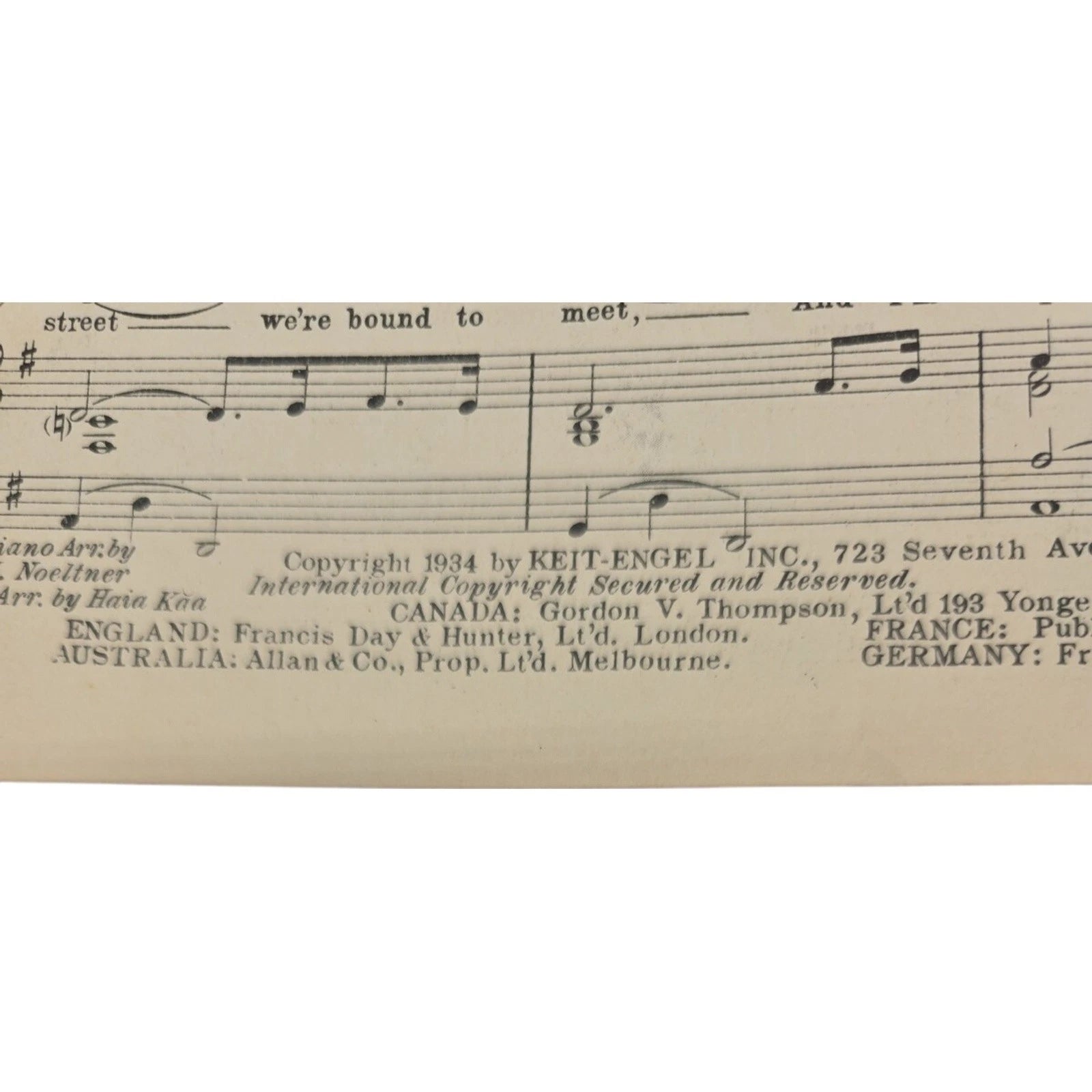 Neighbors 1934 Sheet Music by Chas O’Flynn Jas Cavanaugh Robert Royce