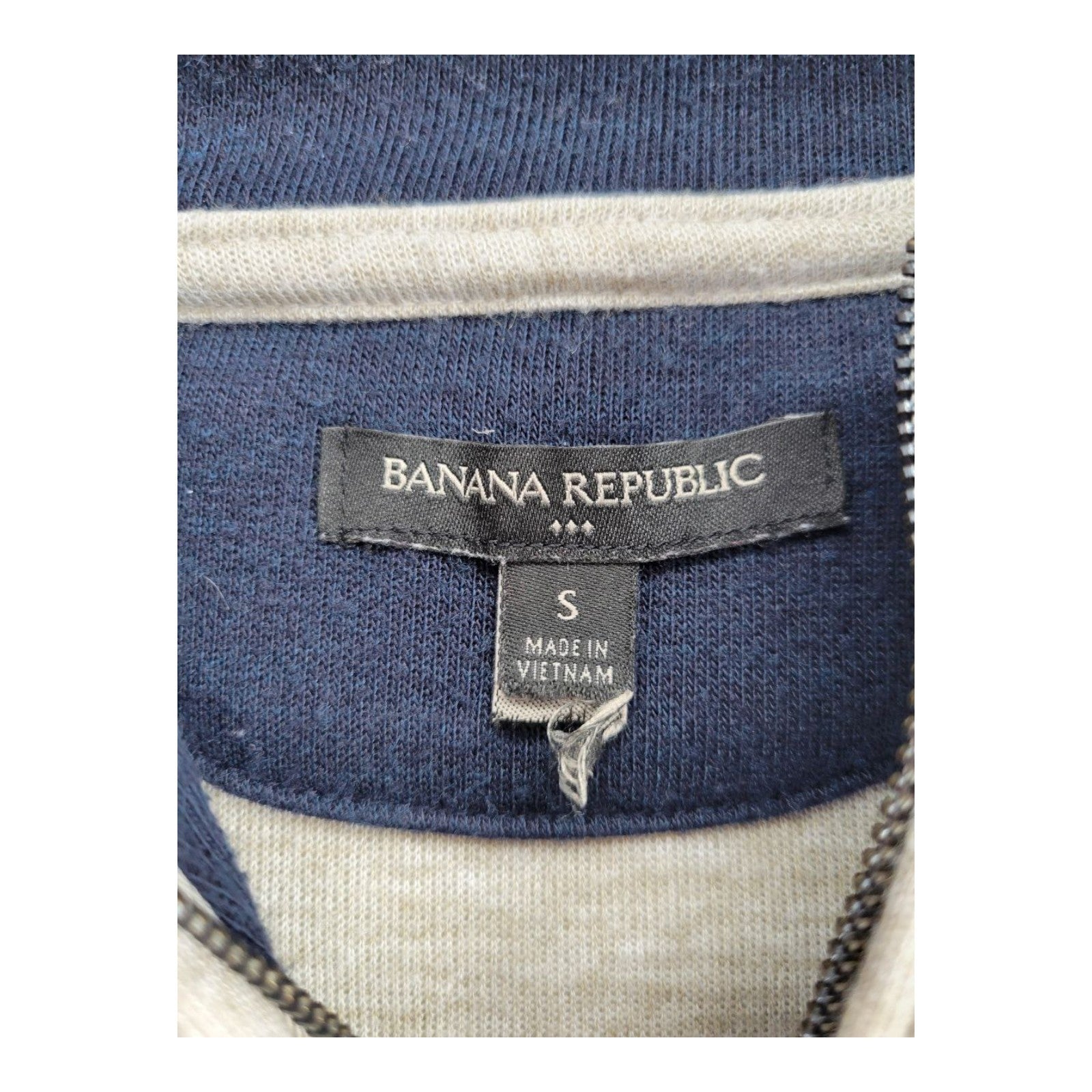Banana Republic Beige 1/4 Zip Pullover Sweater Men's Size Small