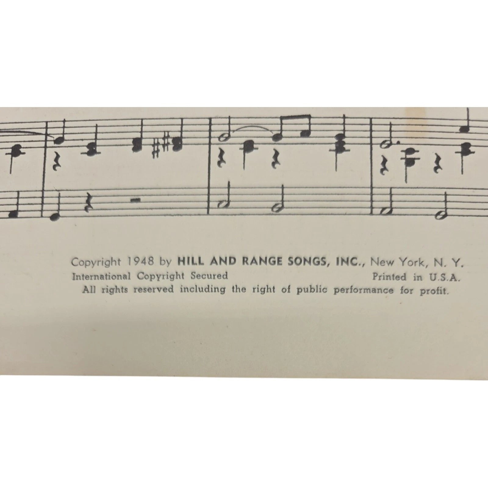New Texas Playboy Rag 1948 Sheet Music by Bob Wills and Cindy Walker