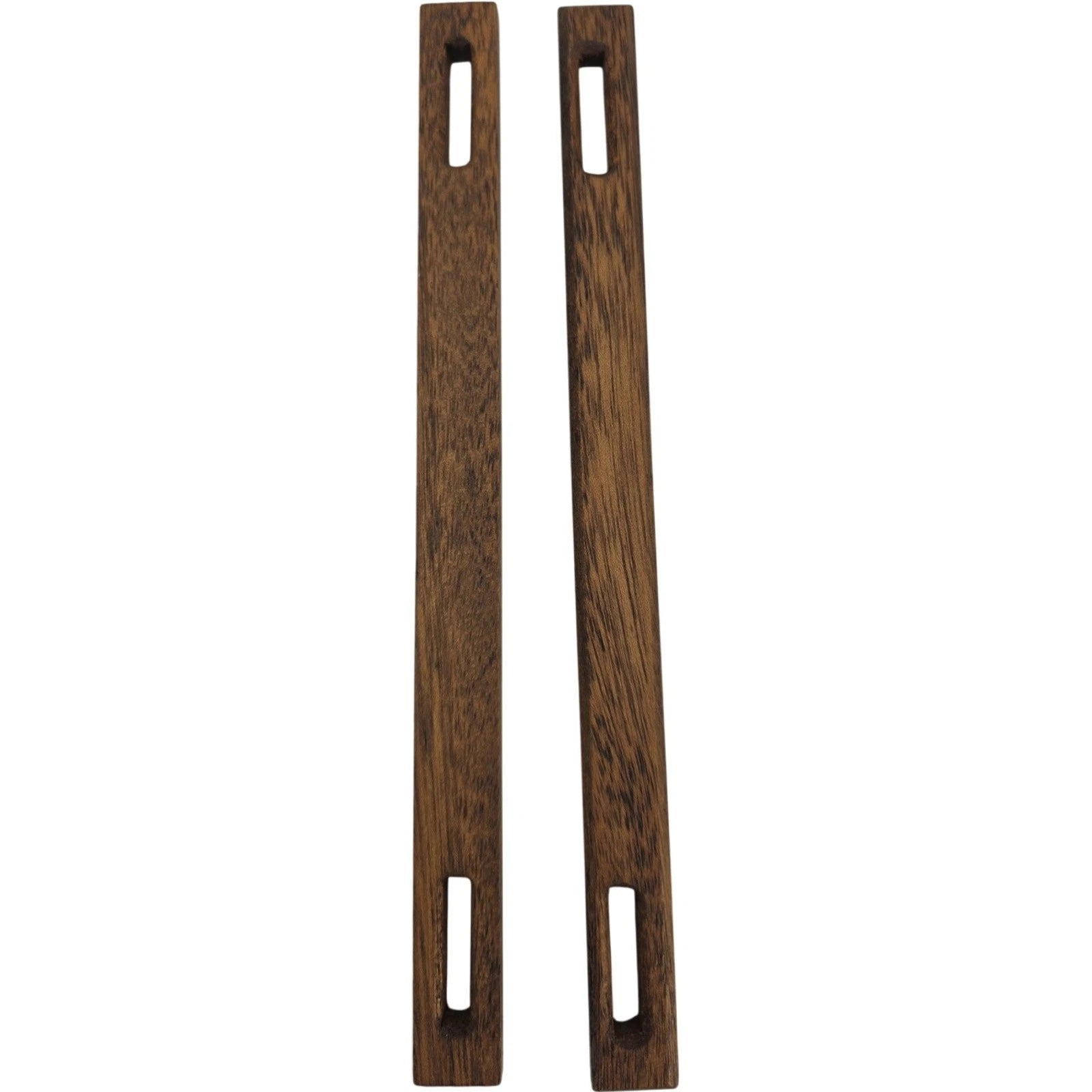 Walnut Wood Set of 2 Wooden Purse Handles Slots Are 1.25" Each