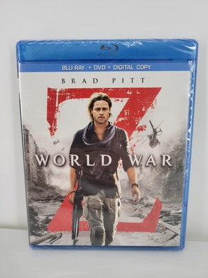 World War Z (Blu-ray/DVD, 2013, 2-Disc Set, Unrated Includes Digital Copy) New