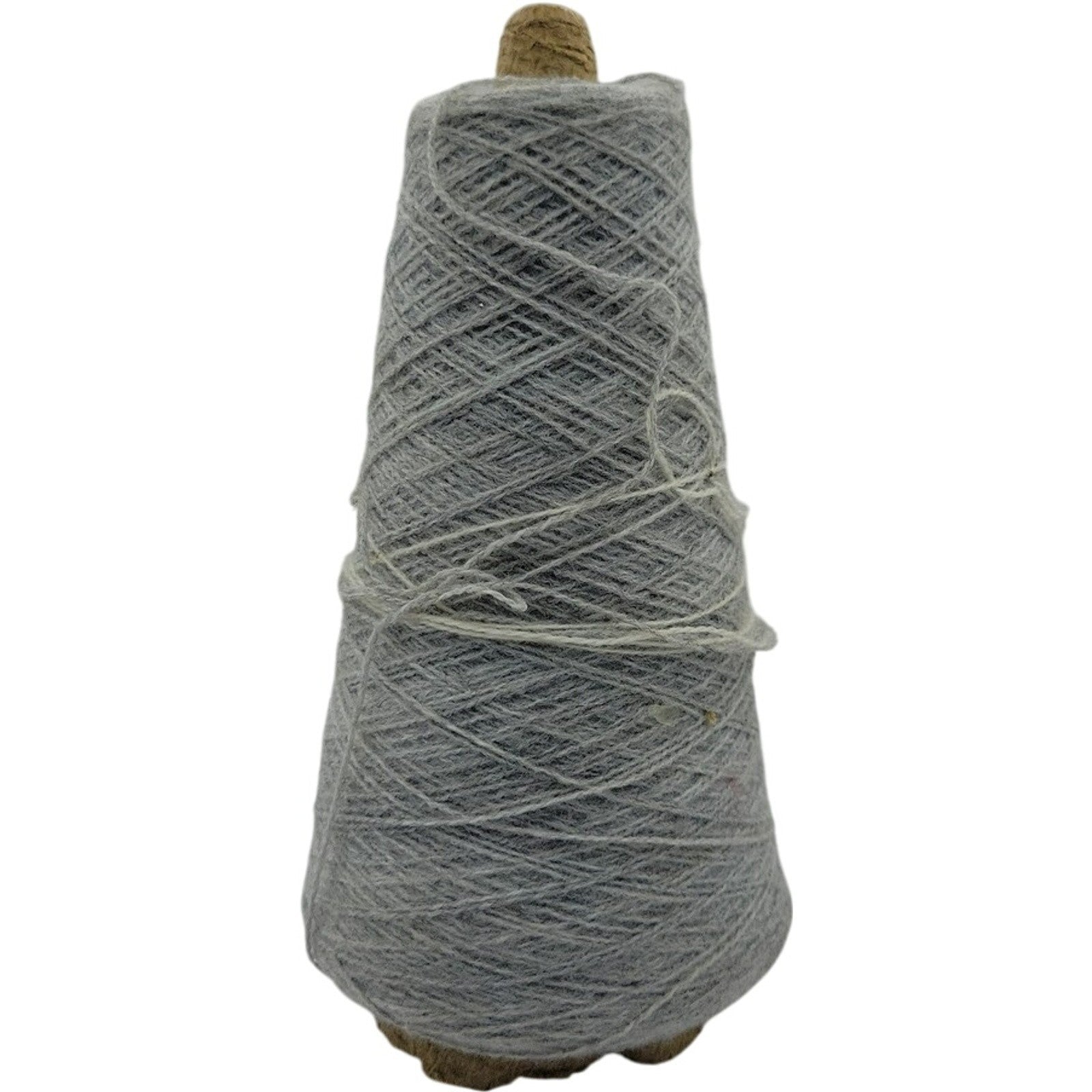 Vintage Acrylic Weaving Knitting Yarn 2/24 Silver Grey 13458