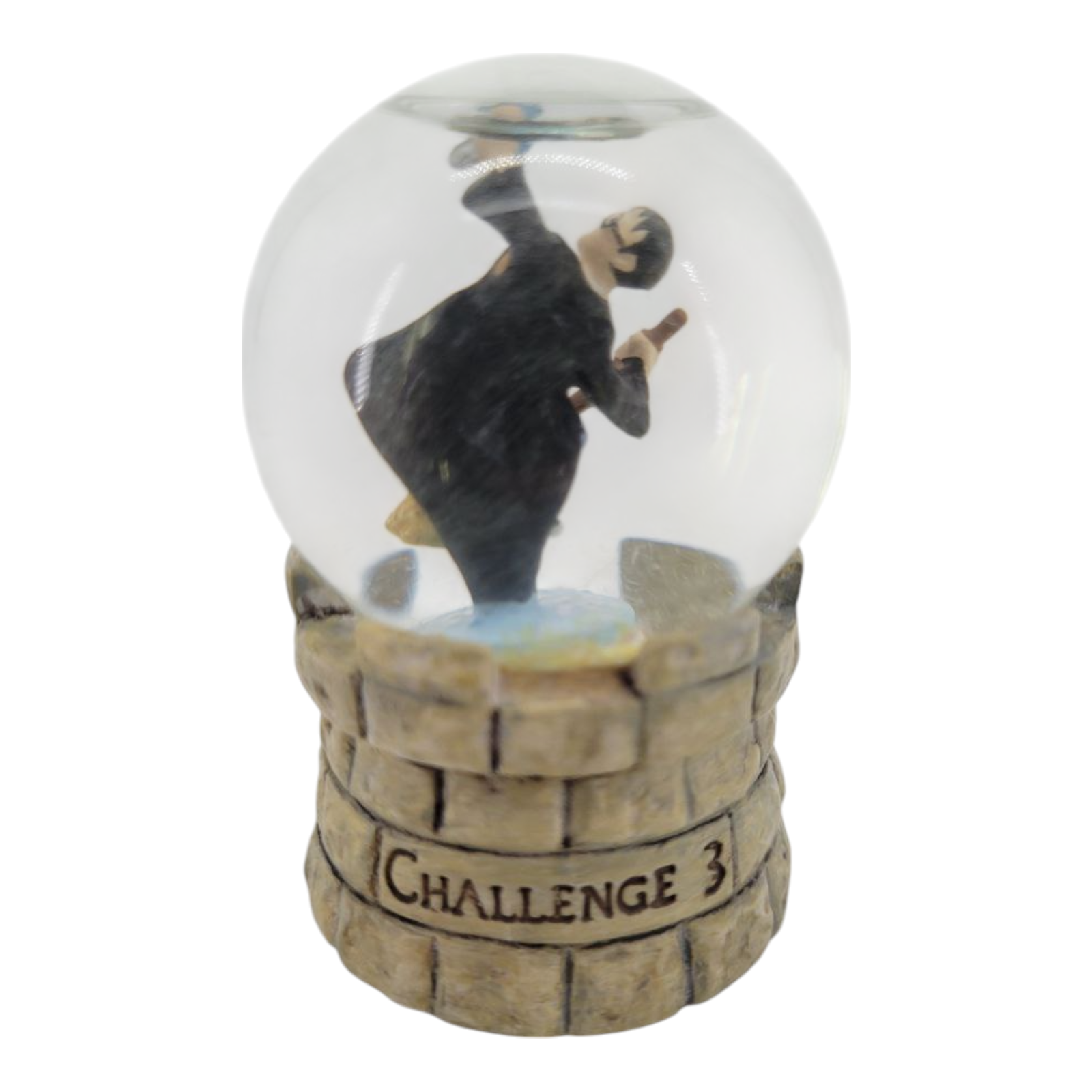 Hallmark Harry Potter Winged Keys Challenge 3 Snow Globe 2000 Vintage