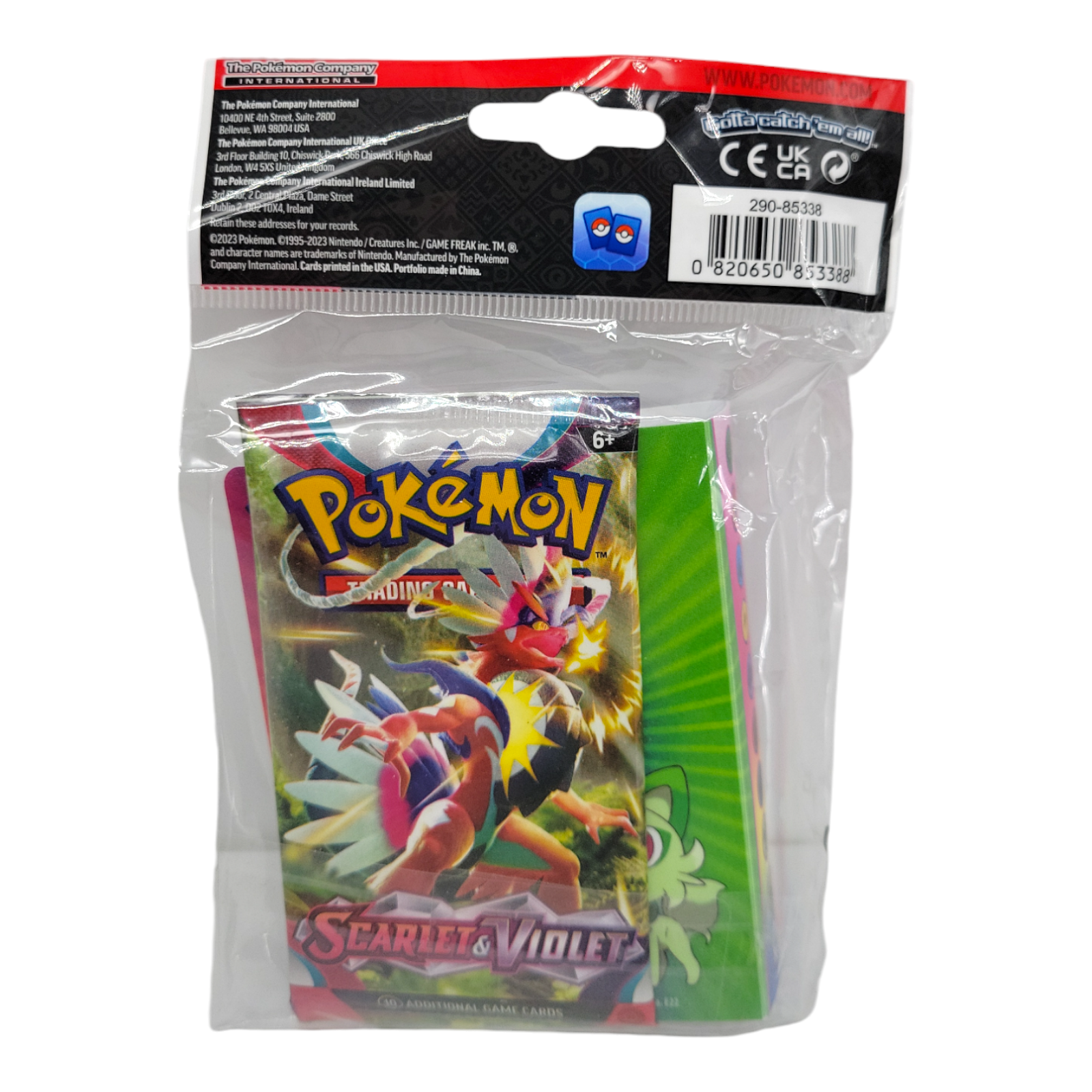 Pokemon Scarlet & Violet Base Set Mini Portfolio Holds 60 Cards + Booster Pack