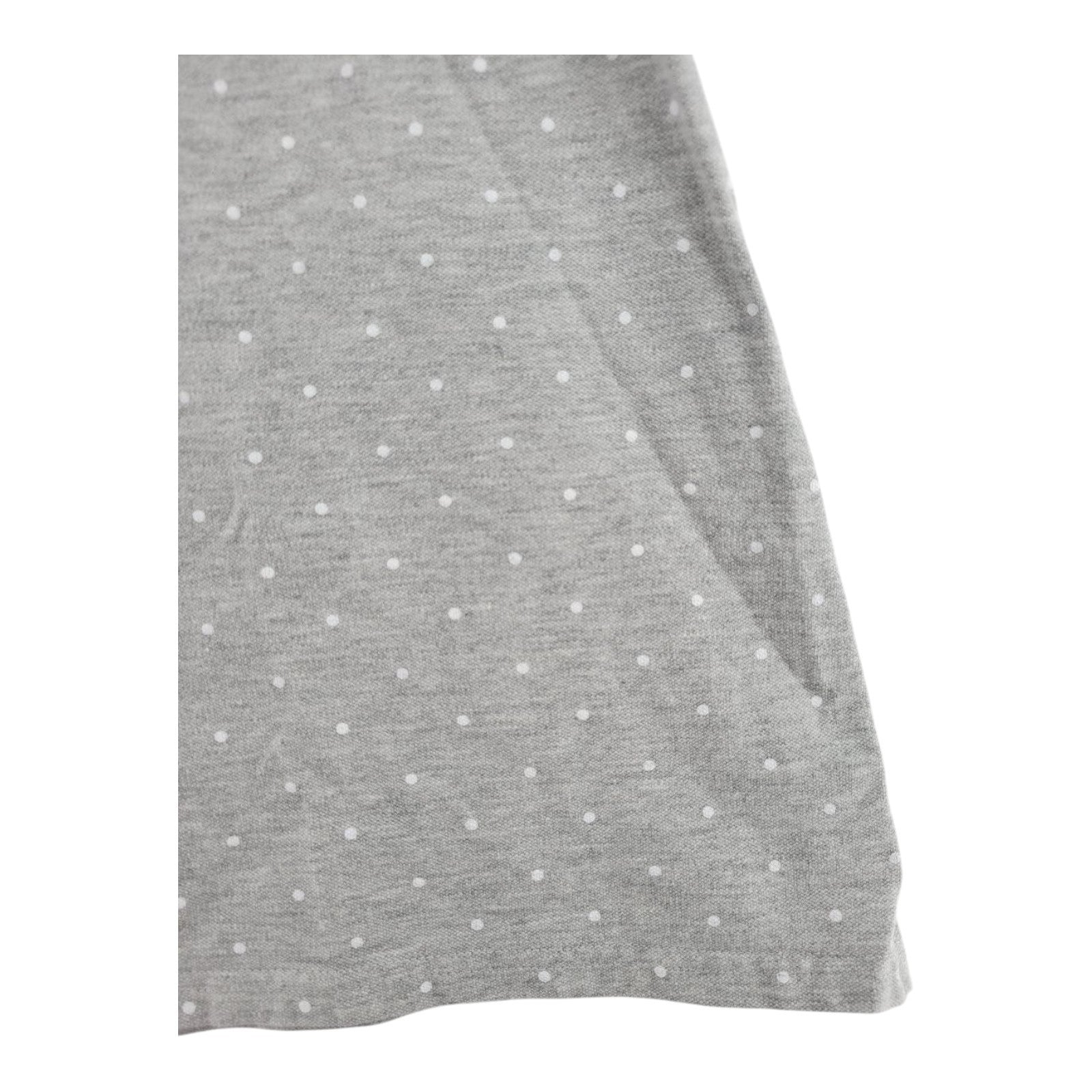 US Polo Assn Womens Pin Dot Print Grey Polo Shirt Short Sleeve Size L