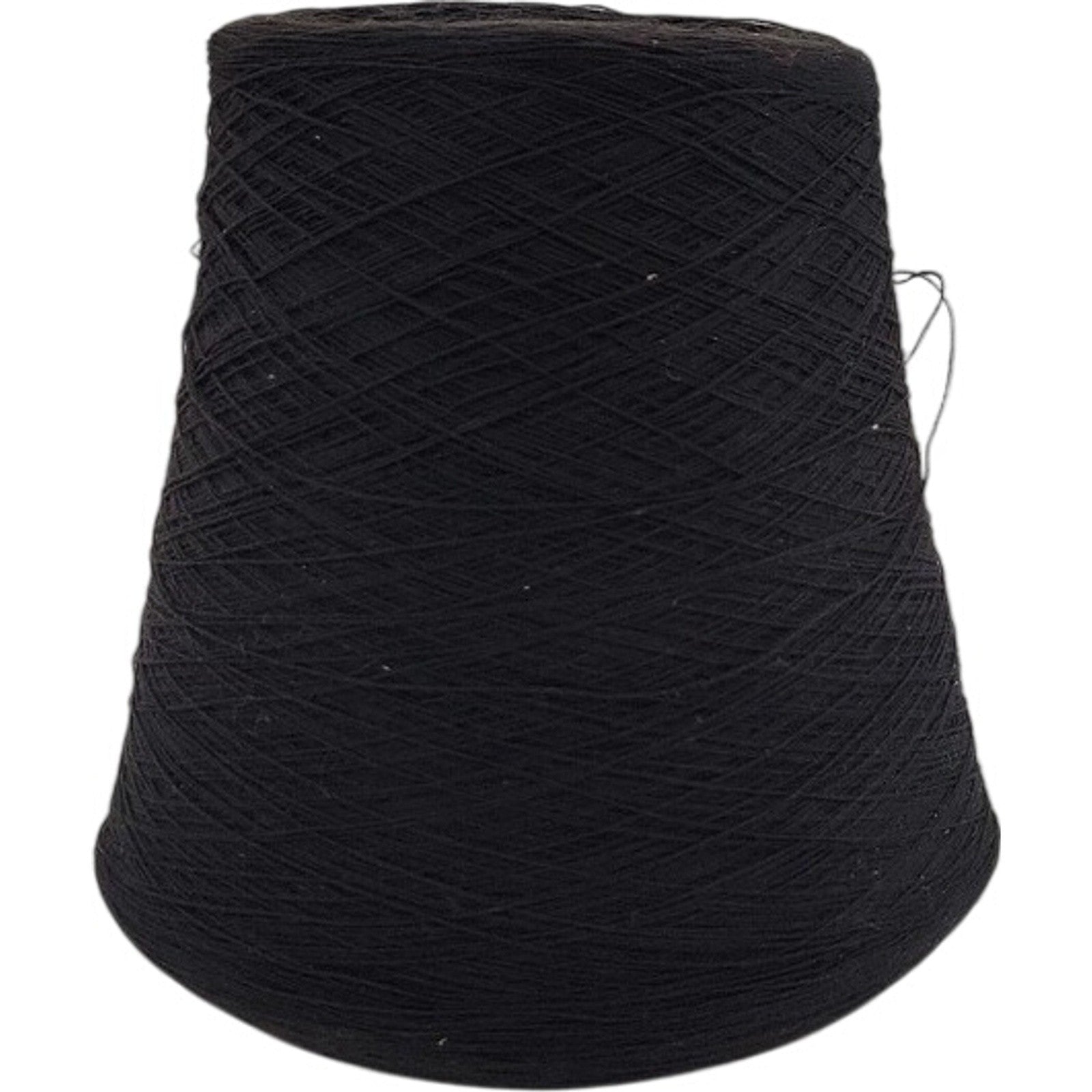 Vintage Spectrum Dyed Yarns Black Cotton Cone 16/2 Karded Cot Weaving Yarn