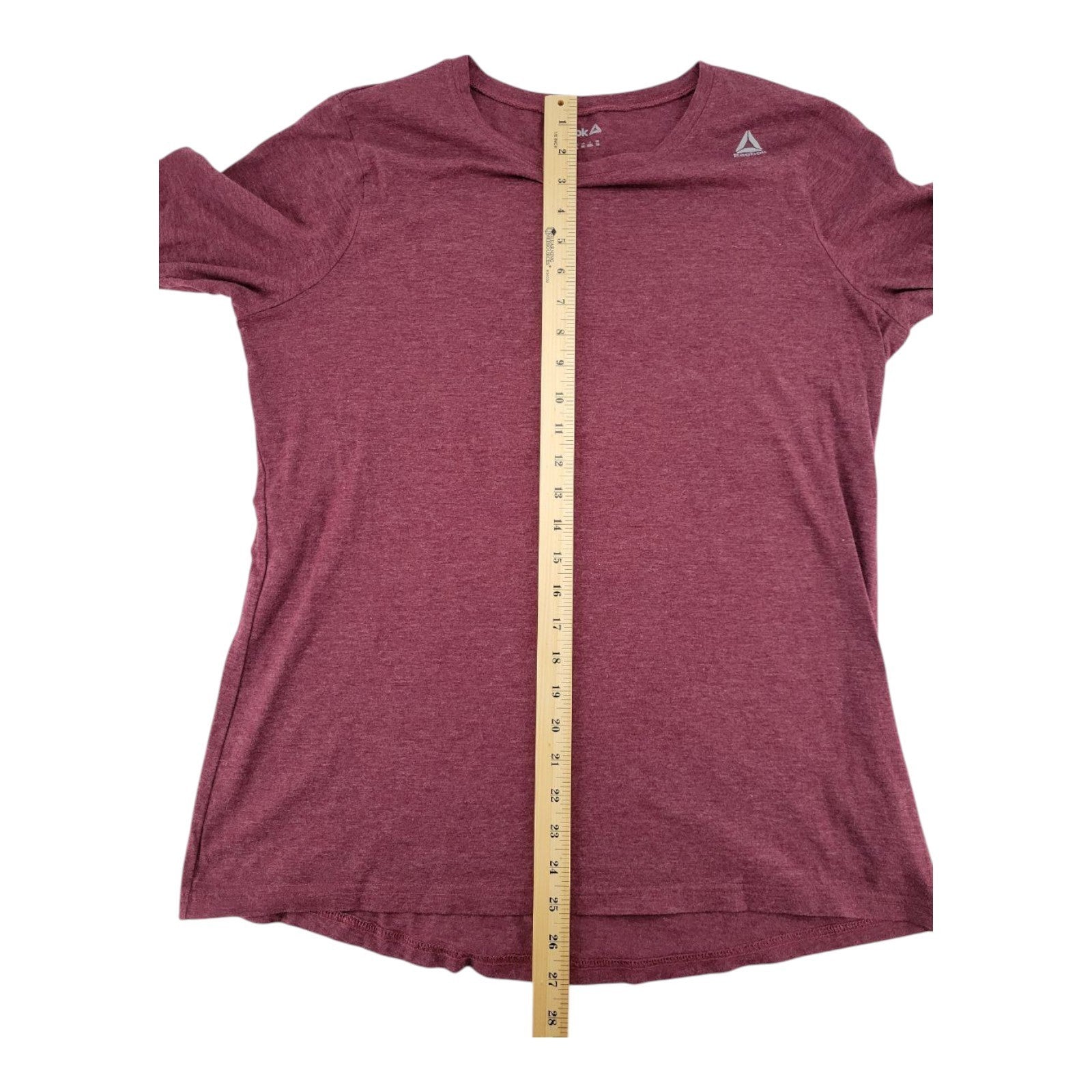 Reebok Womens Maroon Long Sleeve Athletic Shirt Size XL