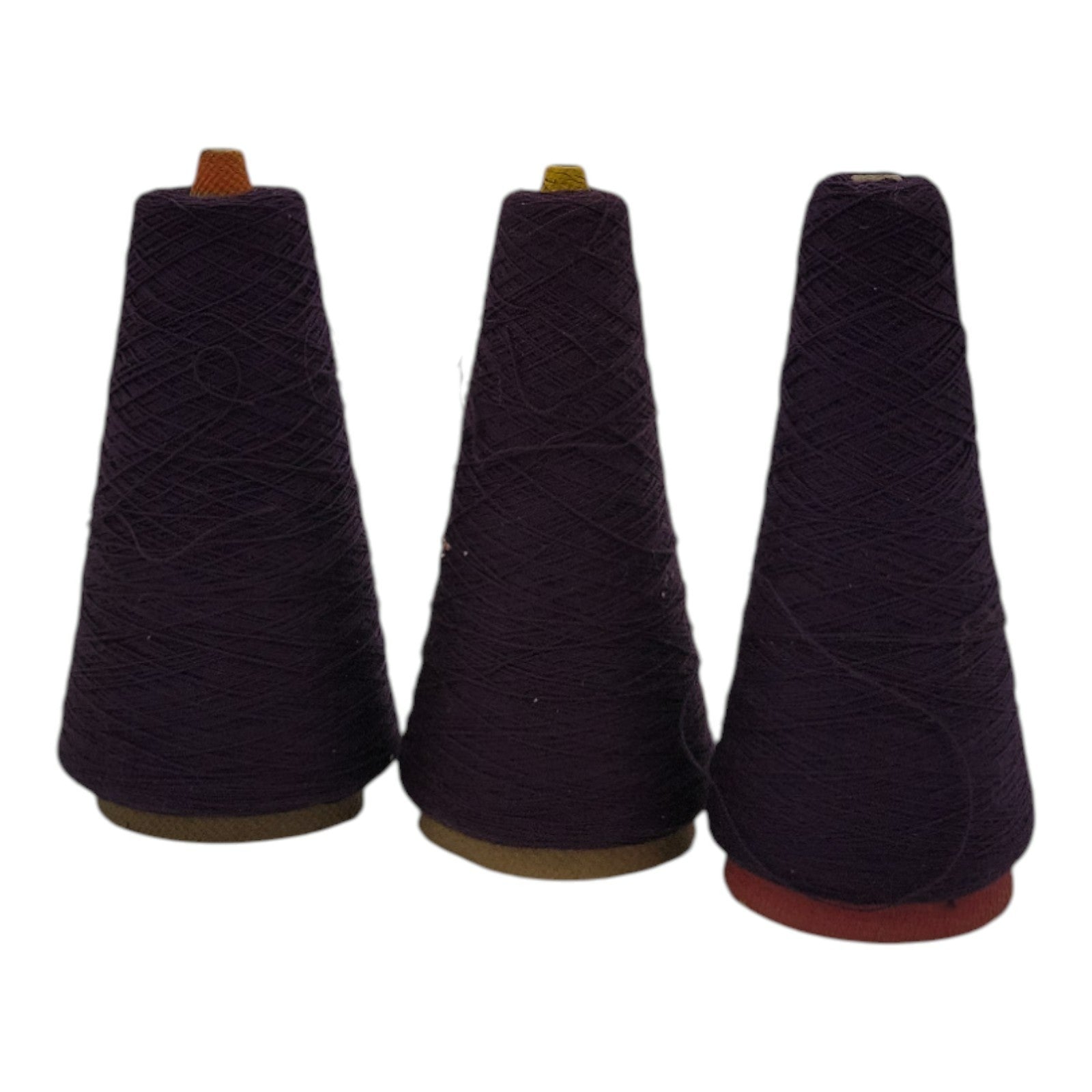 Vintage Pisgah Elderberry Yarn Cone 2/24 Lot of 3