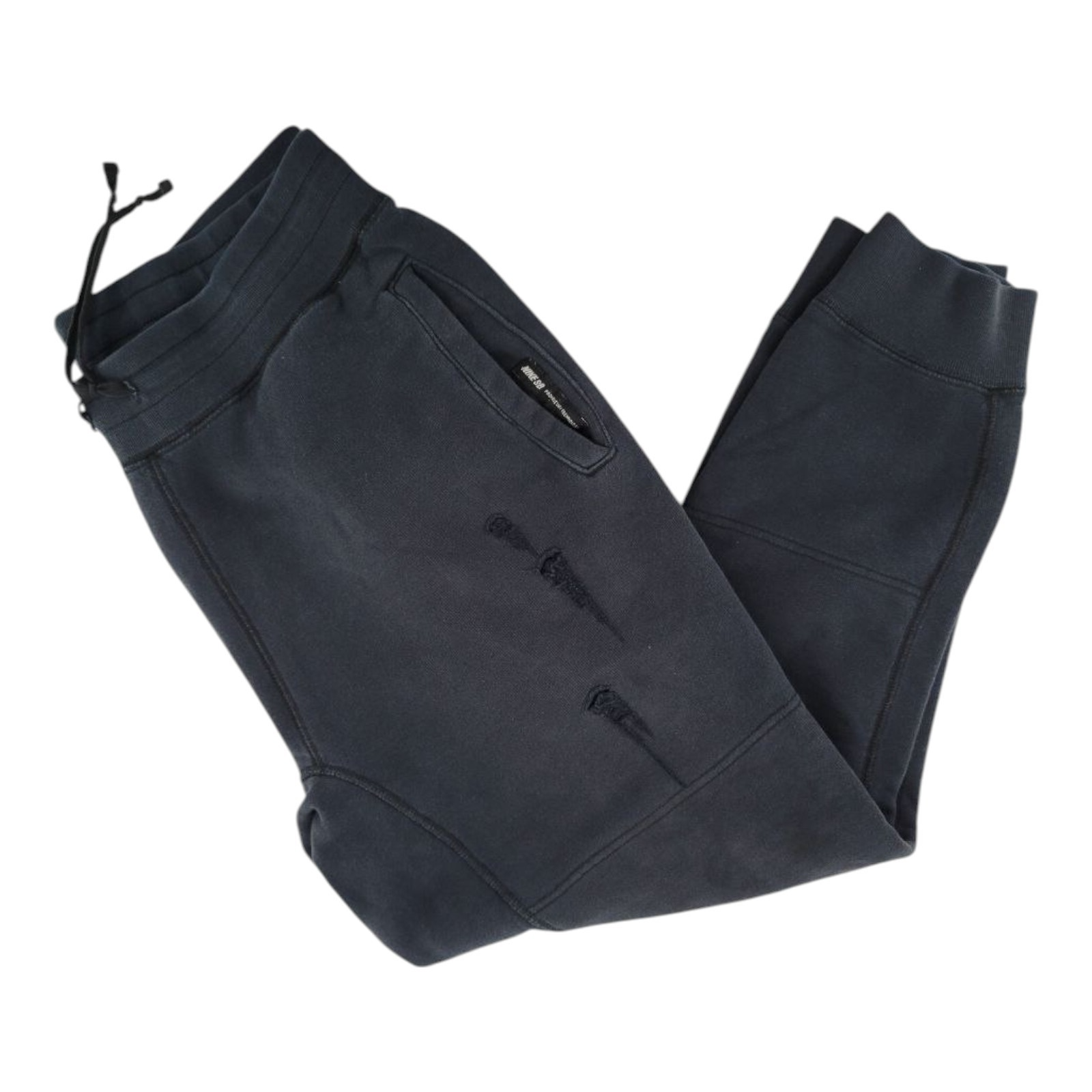 Nike SB Mens Fleece Joggers Black Skateboarding Pants Size 32x23.5