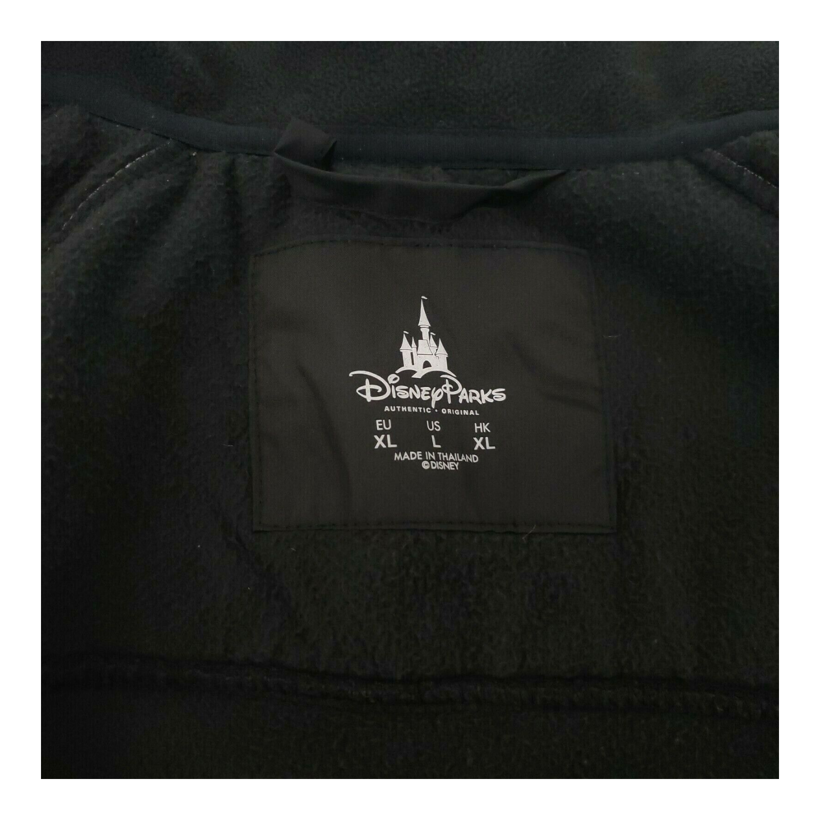 Walt Disney World 1971 Black Fleece Jacket Size L