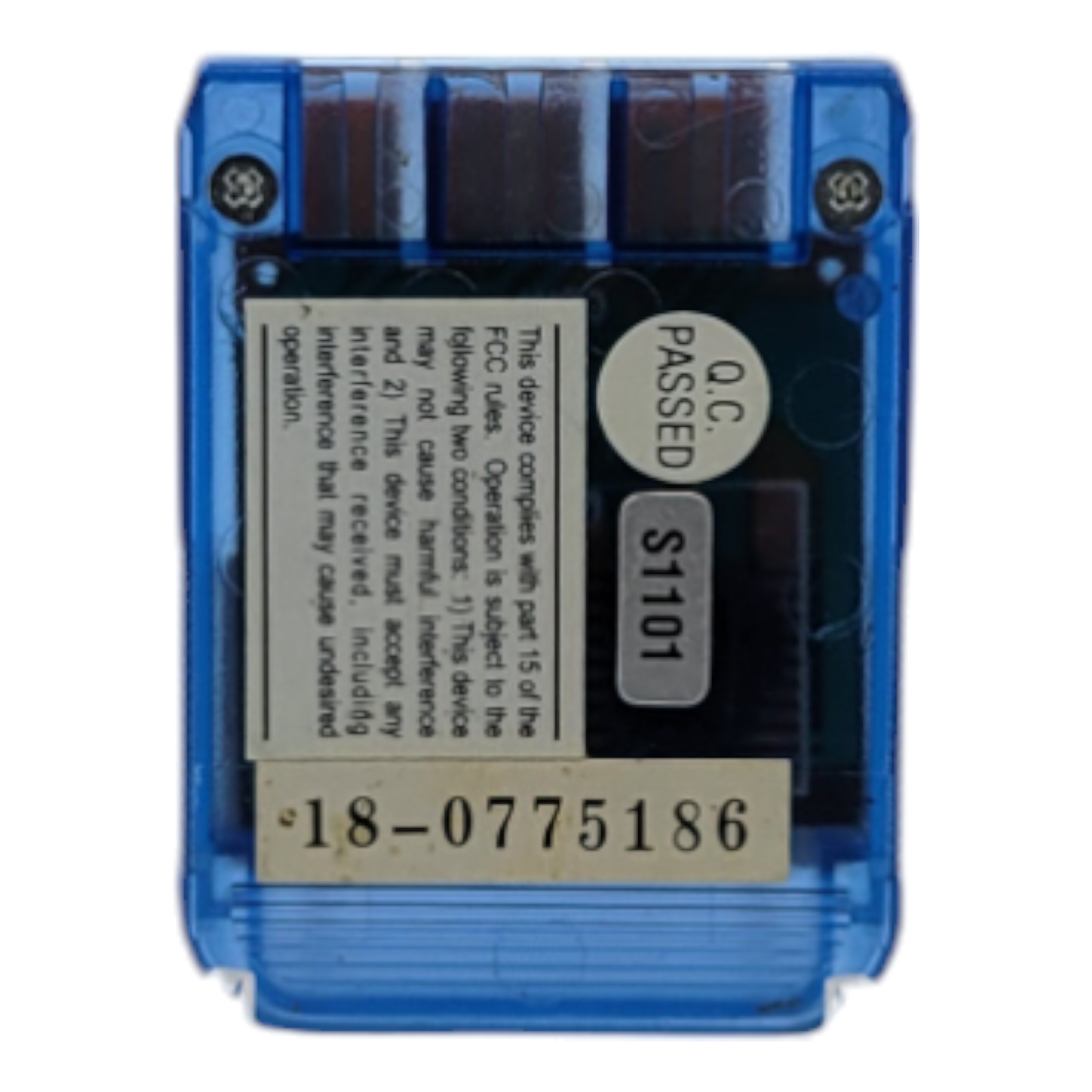 Performance Memory Card for Original Sony PlayStation PS1 Transparent Blue