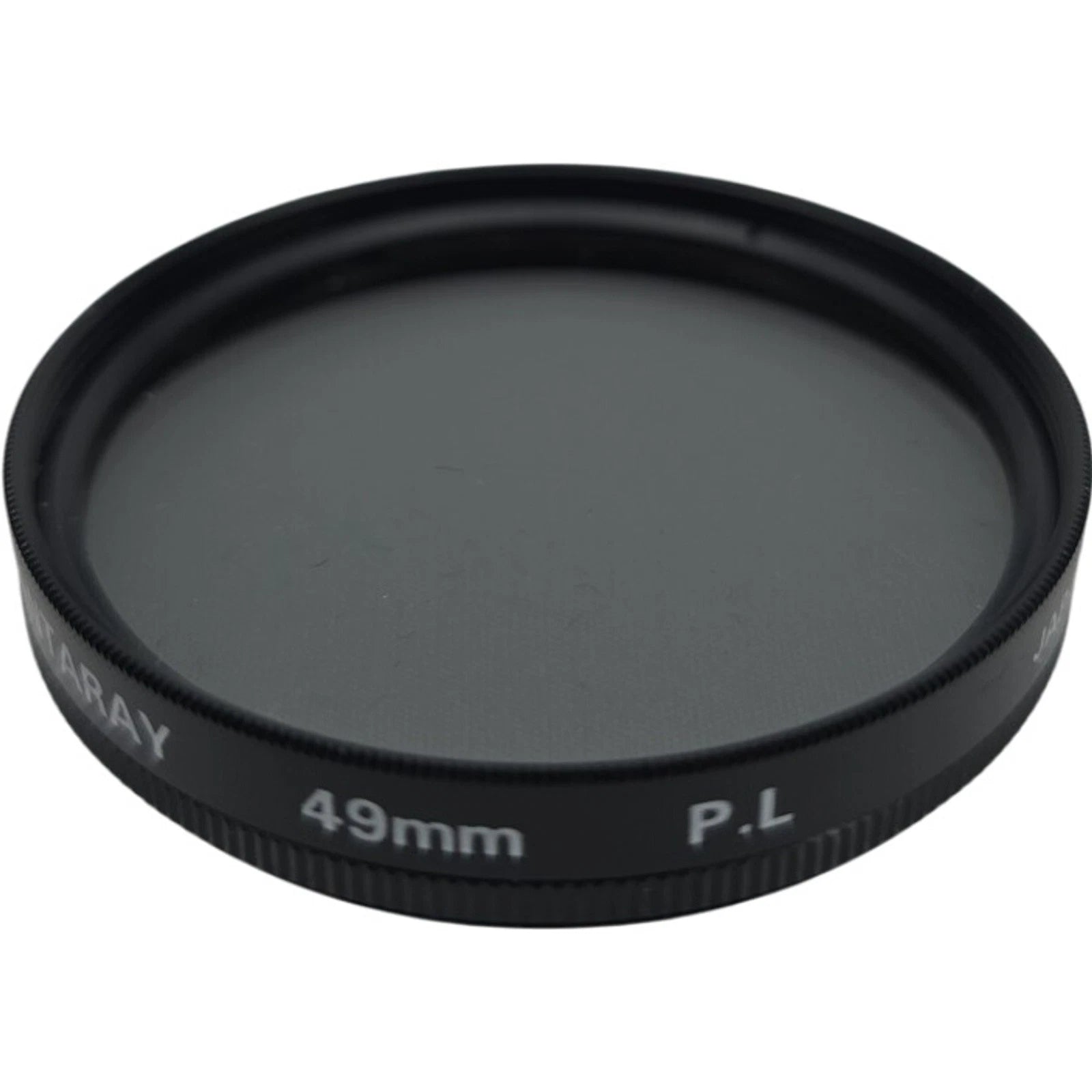 Lot of 3 49mm Camera Lens Filters Vivitar UV Quantaray PL Sunpak Y2 w/ Hoya Case