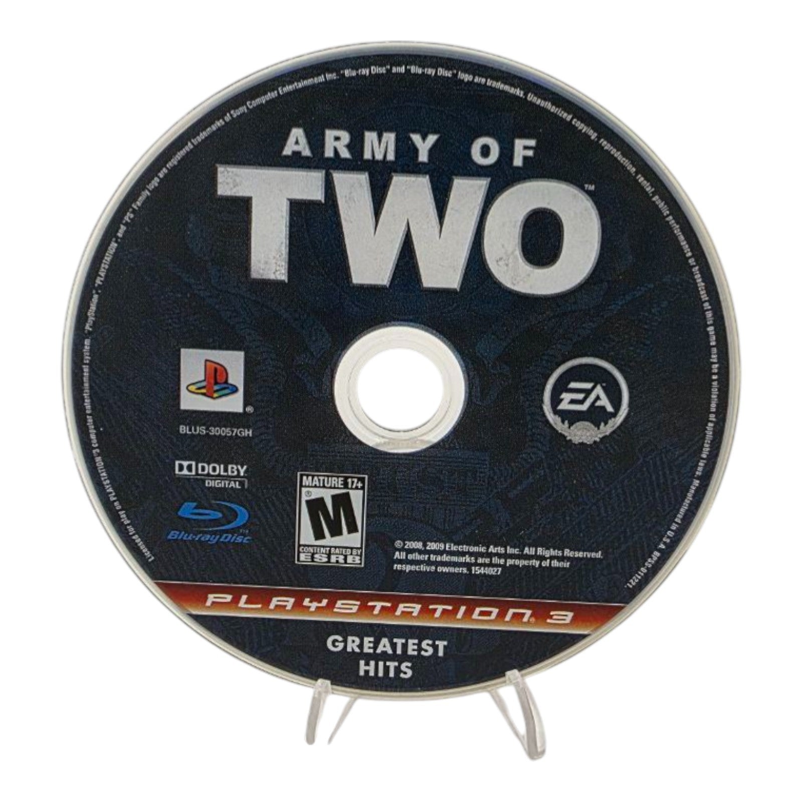 Army of Two Greatest Hits Sony PlayStation 3 Complete with Manual Tested 2009