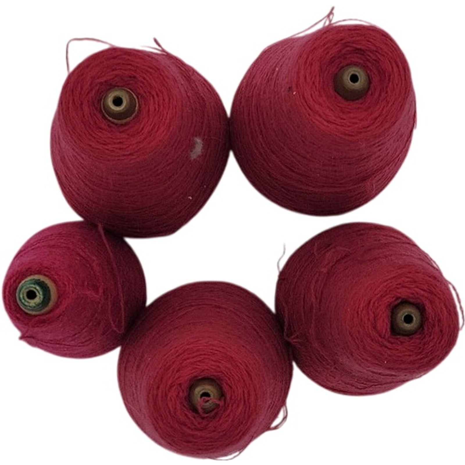 Vintage Templon 2/24 Raspberry Heather Yarn Cone S-83351 Lot of 5