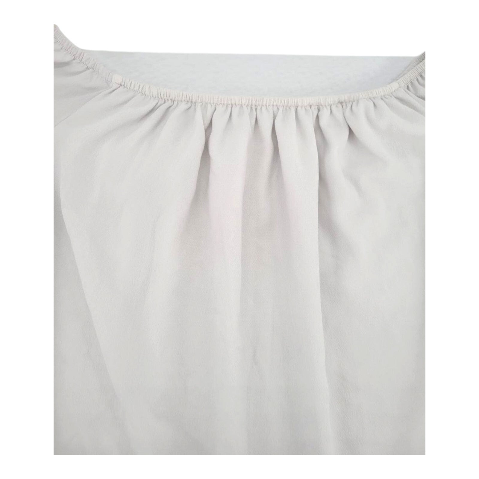 Lucky More Womens Off Shoulder Blouse White Sharkbite Hem 2XL
