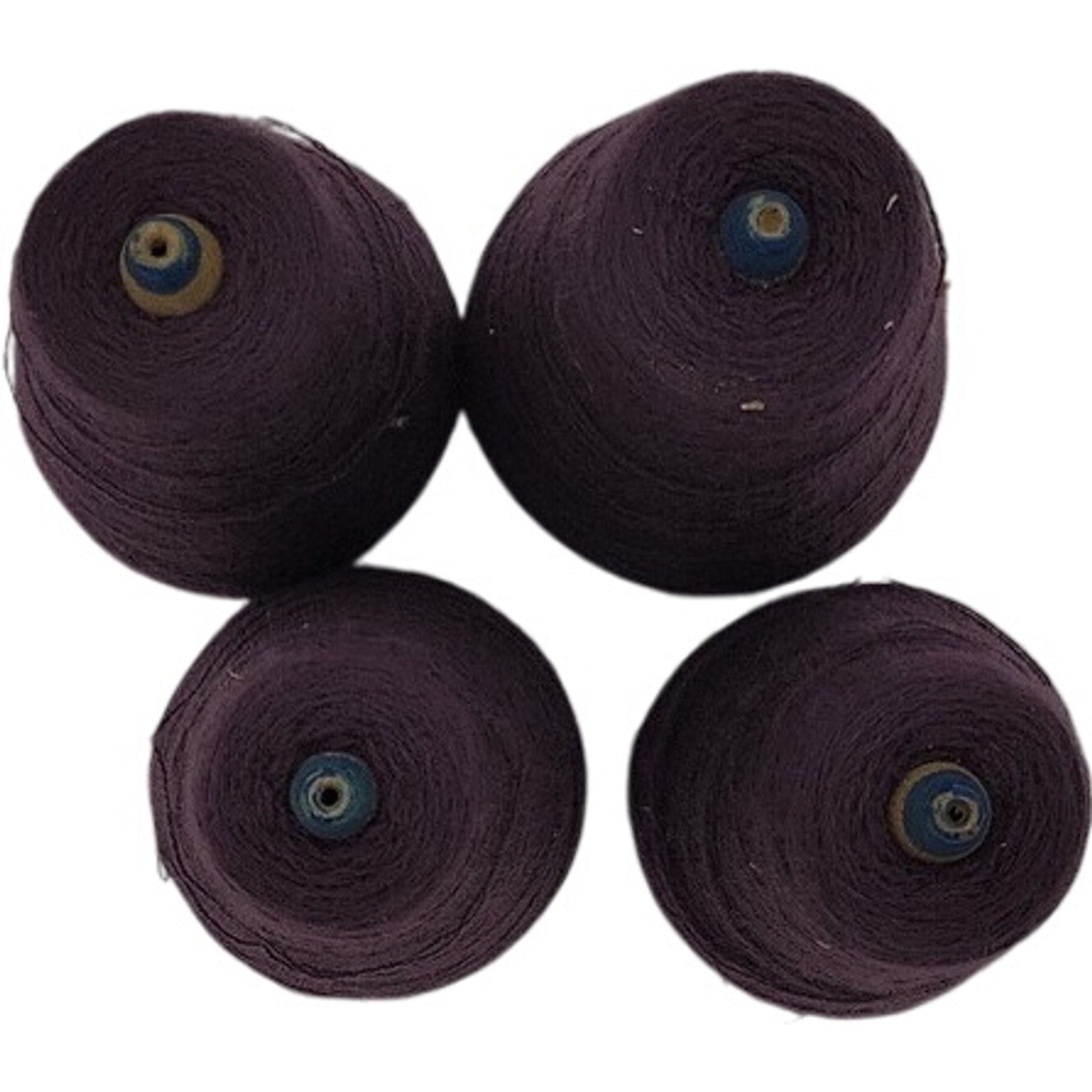 Vintage Phoenix Dye Works Yarn Cone Federal Elderberry 2/24 Lot of 4