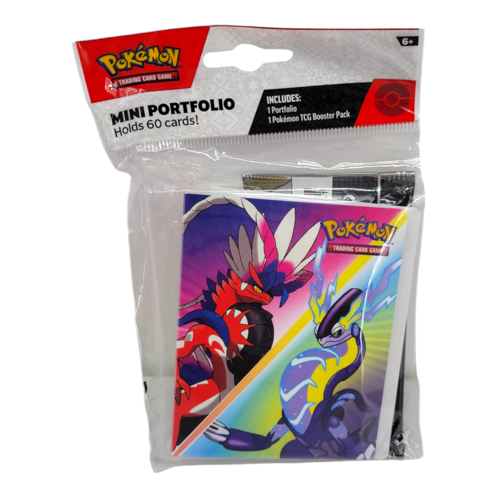 Pokemon Scarlet & Violet Base Set Mini Portfolio Holds 60 Cards + Booster Pack