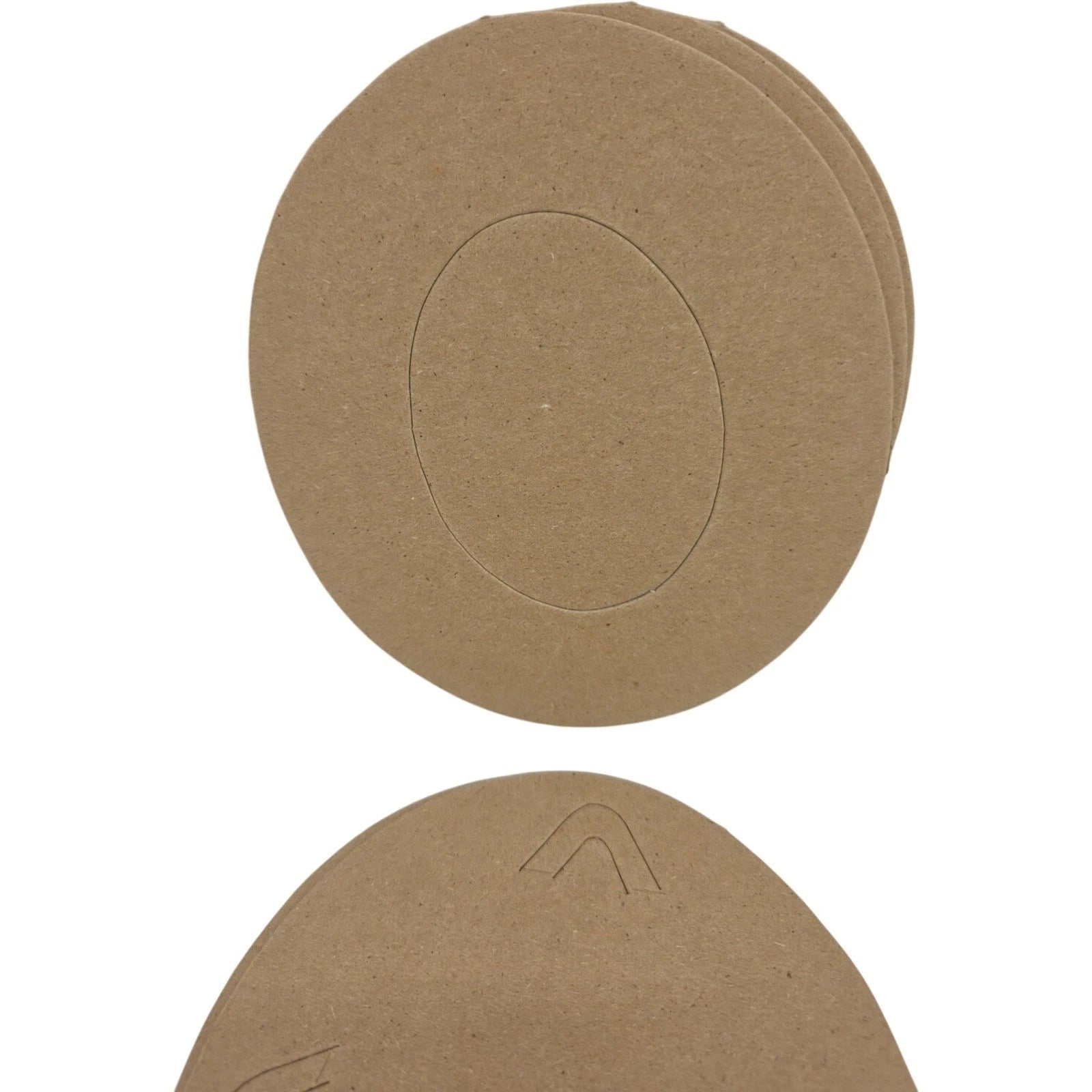 Assorted Cardboard Oval and Heart Mat Boards with Back Boards and Easel Stands