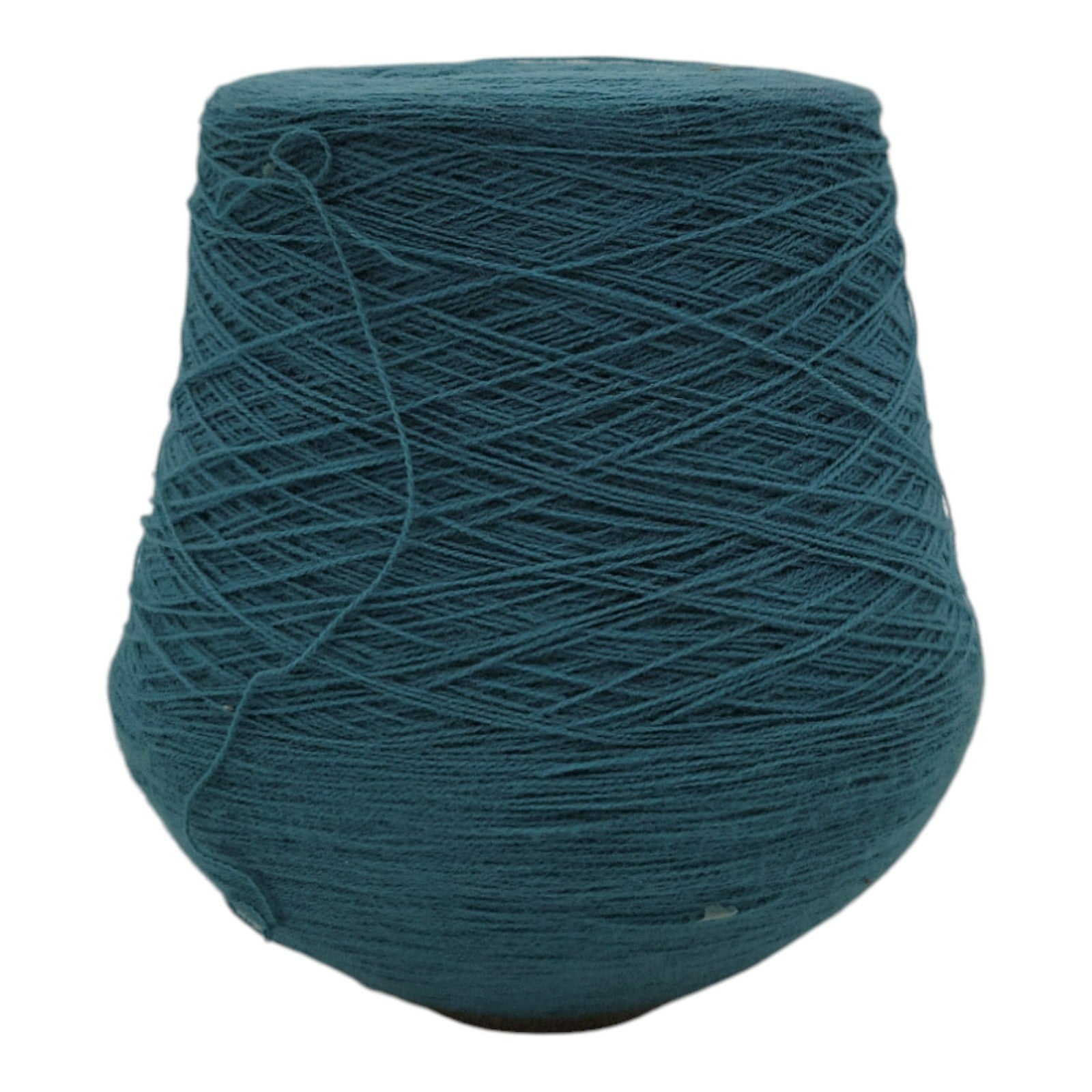 Vintage 1980s Phoenix Dye Works Acrylic Yarn Cone Green 2/24