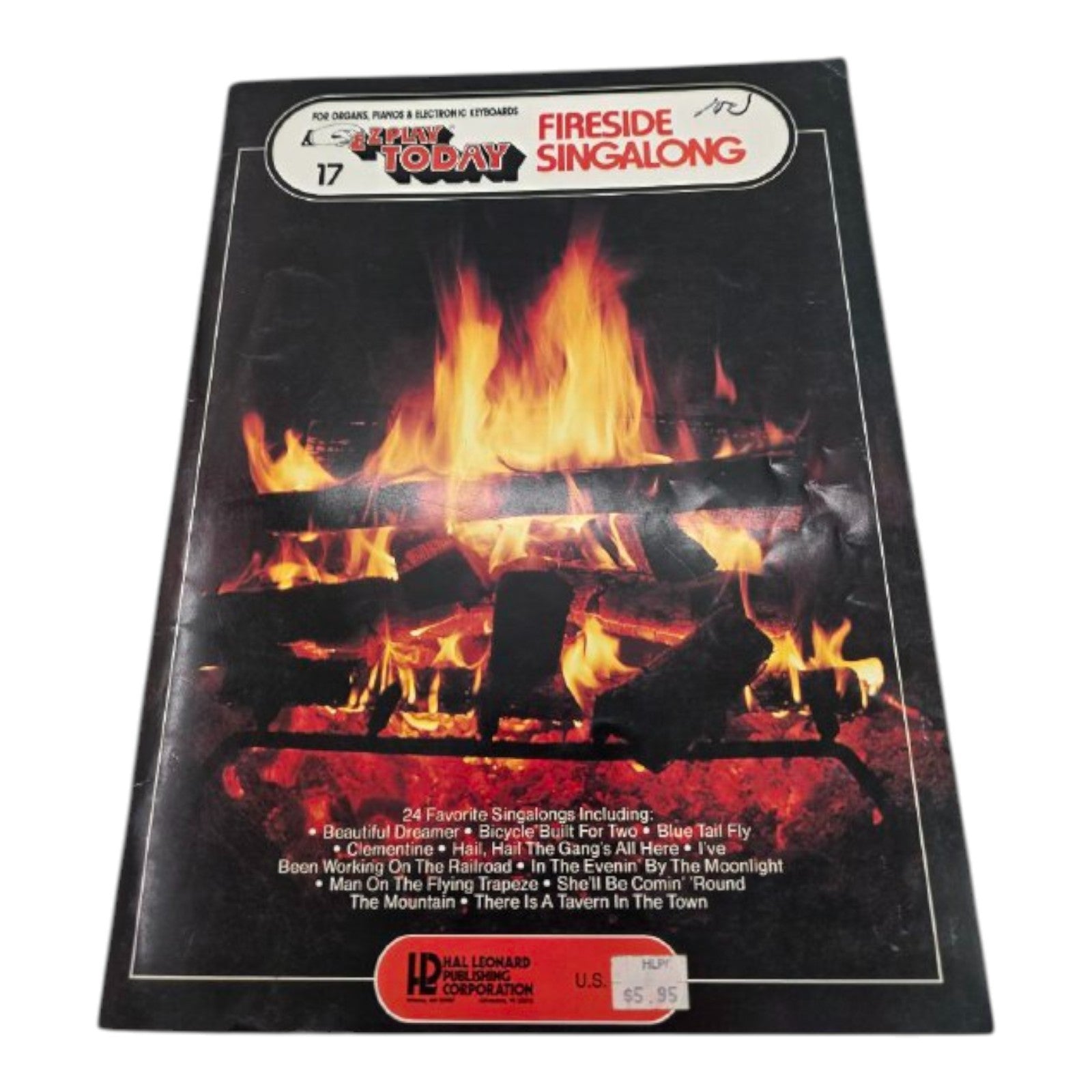 E-Z Play Today 17 Fireside Singalong for Organs Pianos & Electronic Keyboards