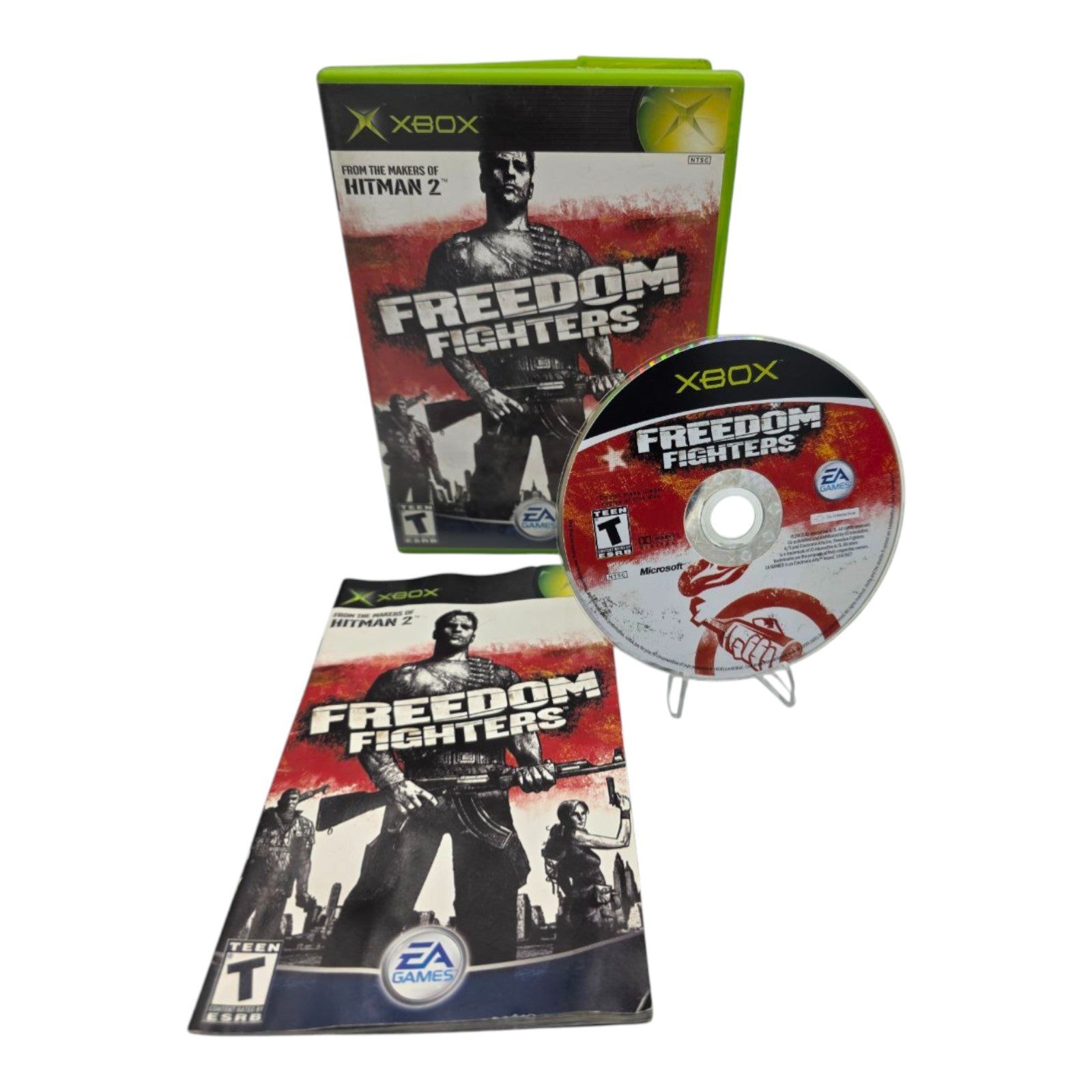 Xbox Freedom Fighters 2003 Complete EA Games Tested Manual Included
