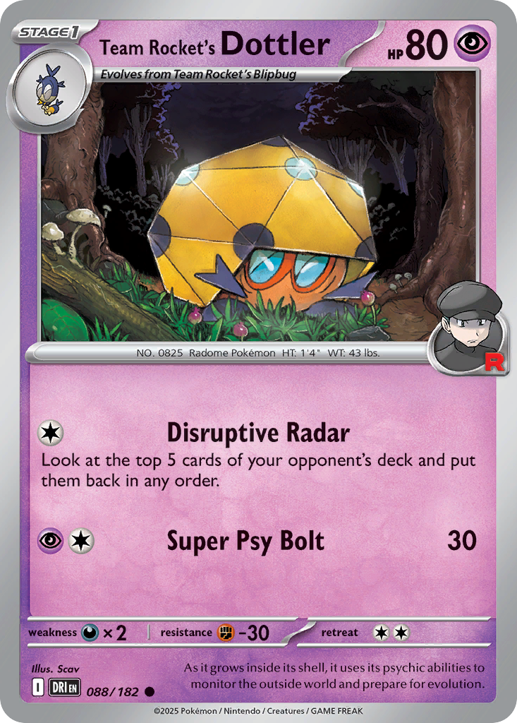 Team Rocket's Dottler 88/182 Destined Rivals