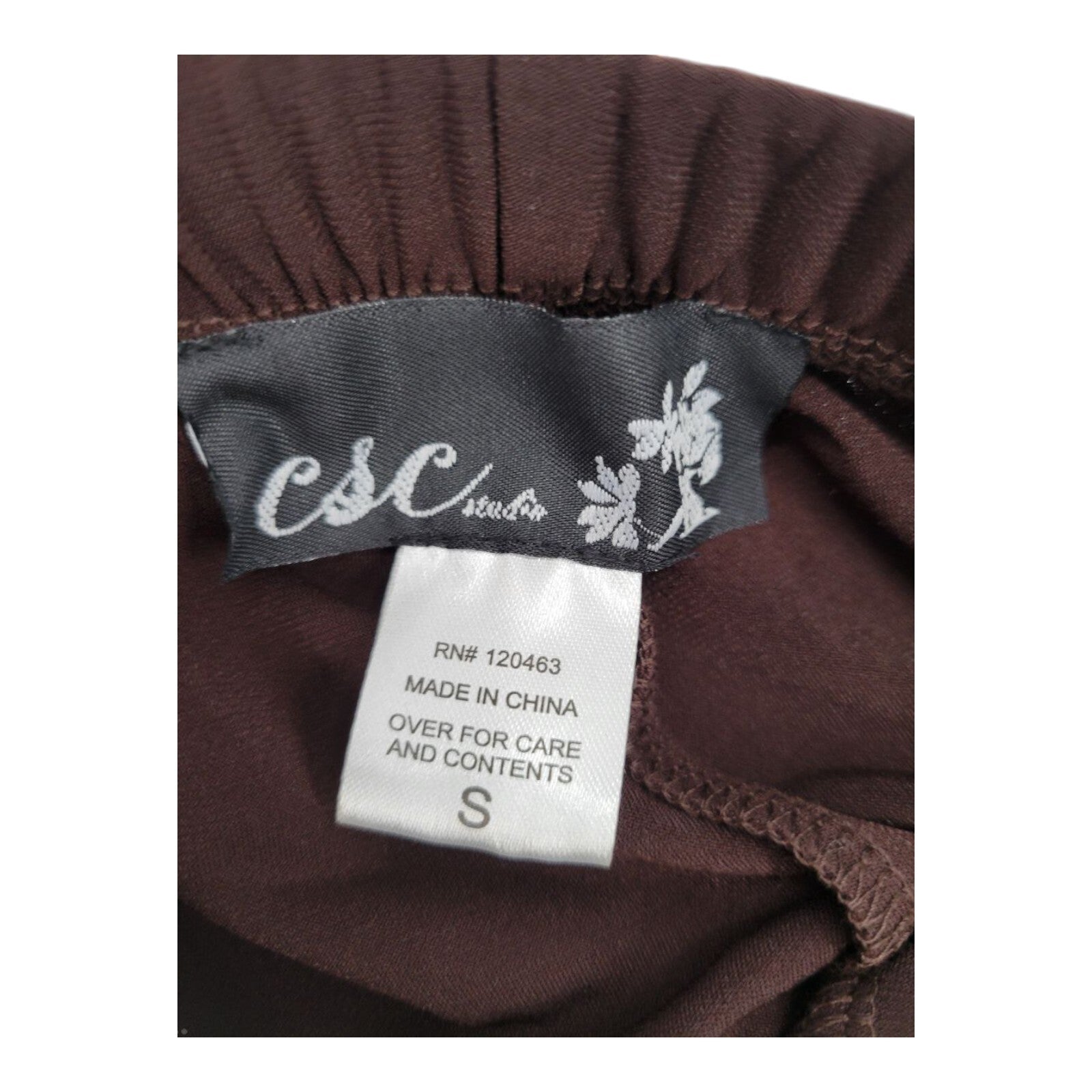 CSC Studio Brown Tank Top and Leggings Set Womens Size Small