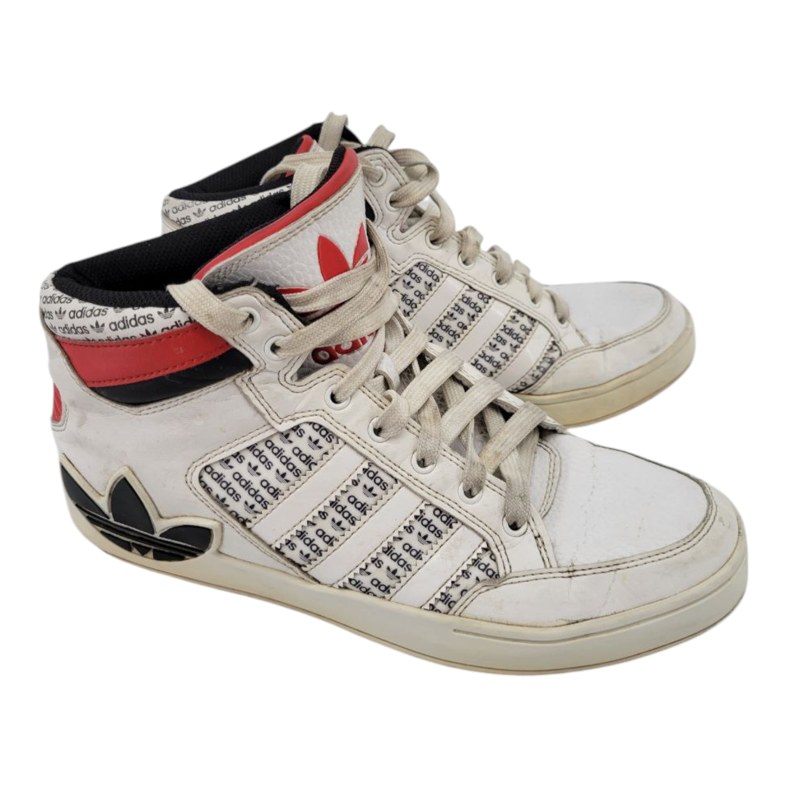 Adidas Hard Court High Transmission Pack White Basketball Shoes Mens Size 7