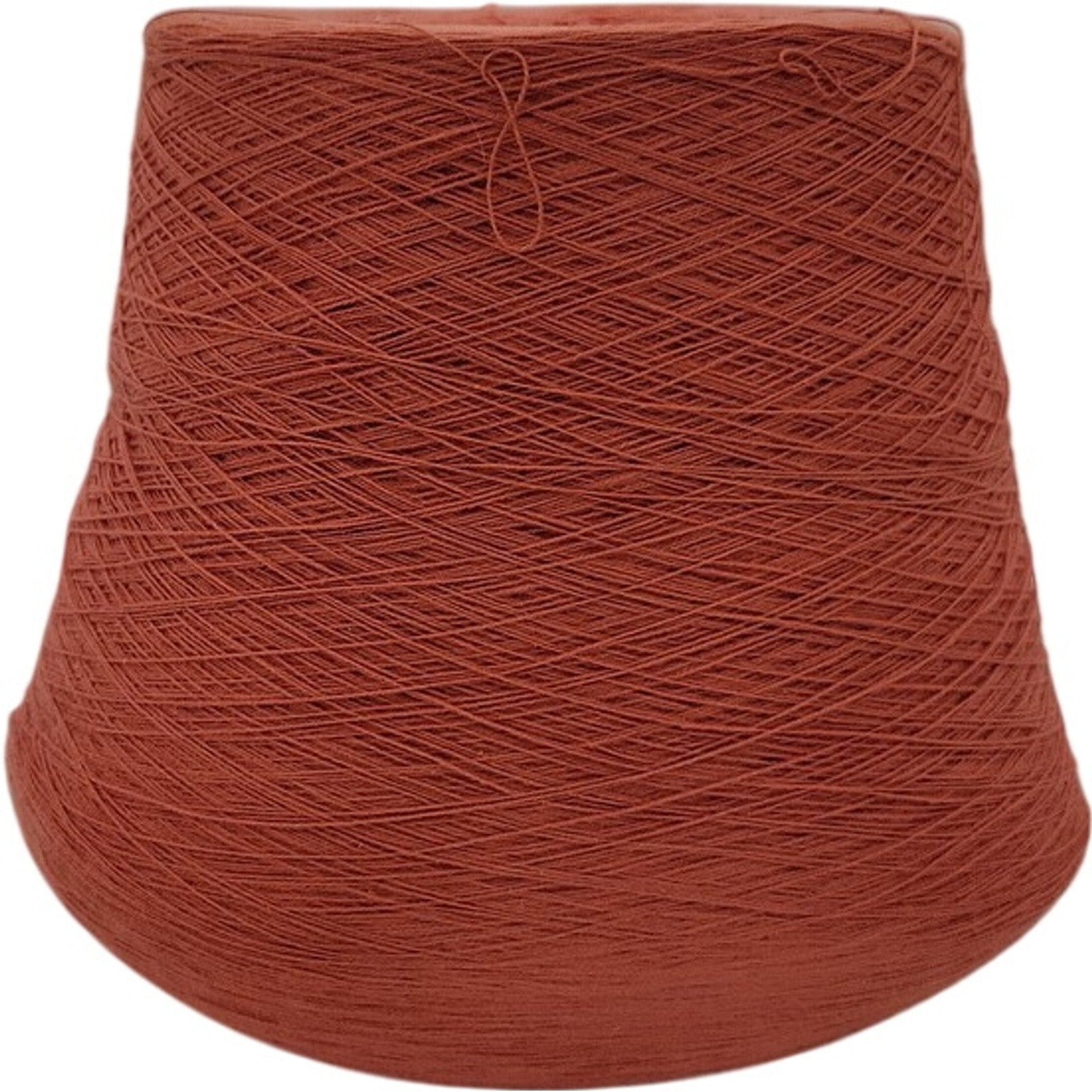 Vintage Spectrum Dyed Yarns 20/2 Karded Cotton Cone Spice Rust Orange Lot 628533