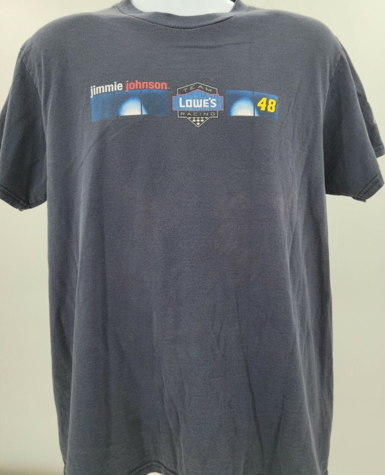 Winners Circle Unisex Kids Blue Jimmie Johnson 48 Lowes Racing T Shirt Size L/G