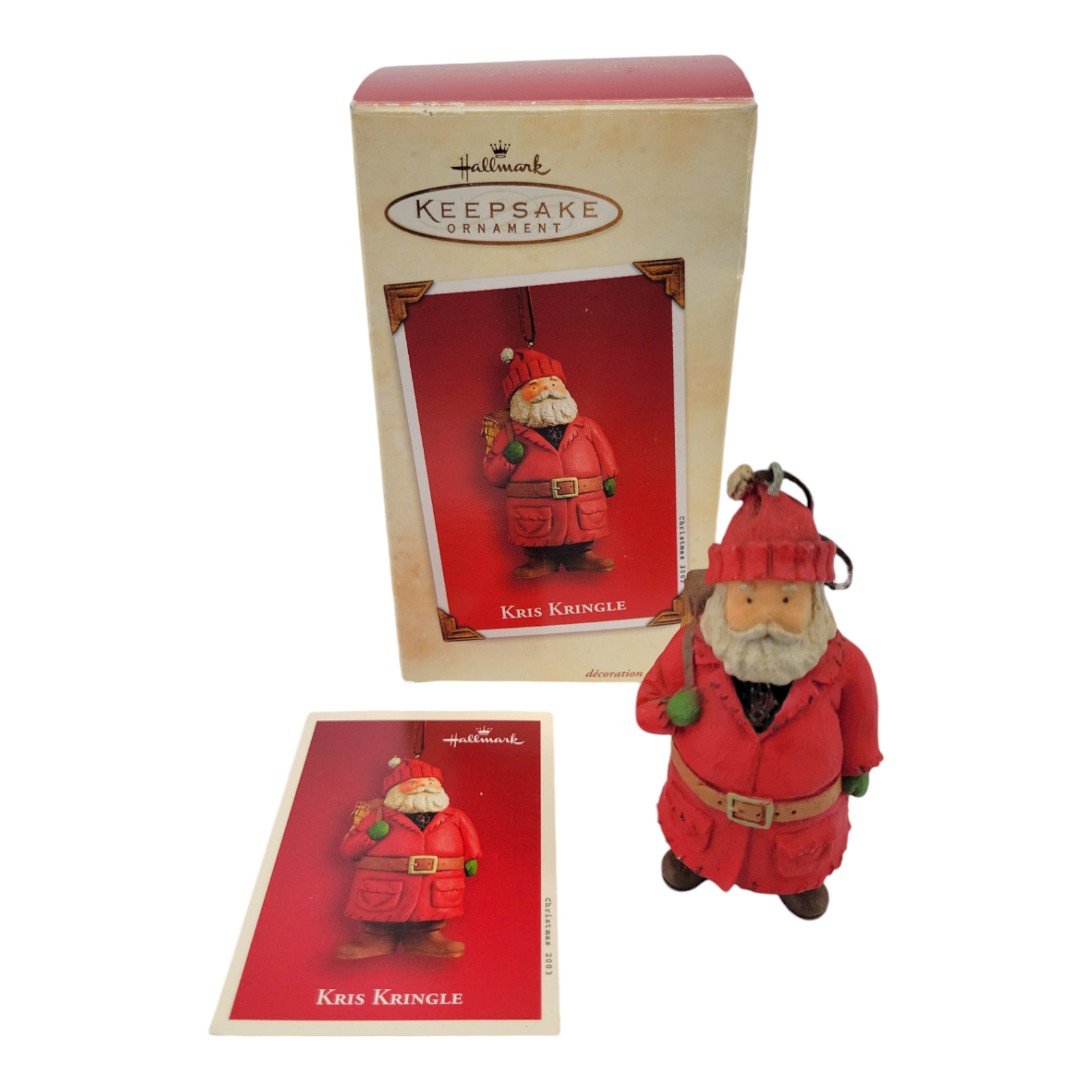 2003 Hallmark Keepsake Kris Kringle Christmas Tree Ornament Santa Claus