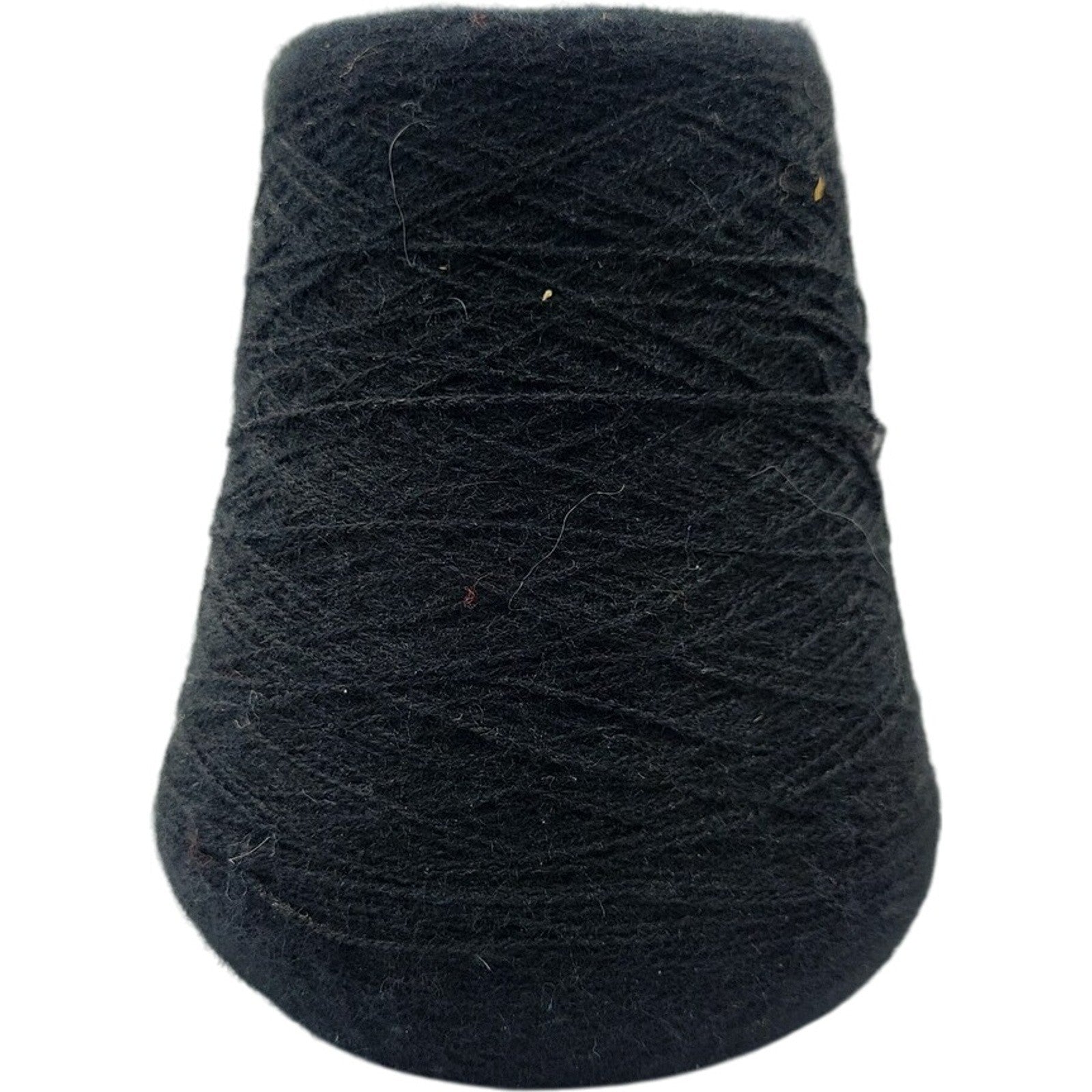 Vintage 1980s Phoenix Dye Works 2/25 Acrylic Yarn Cone Black 921712