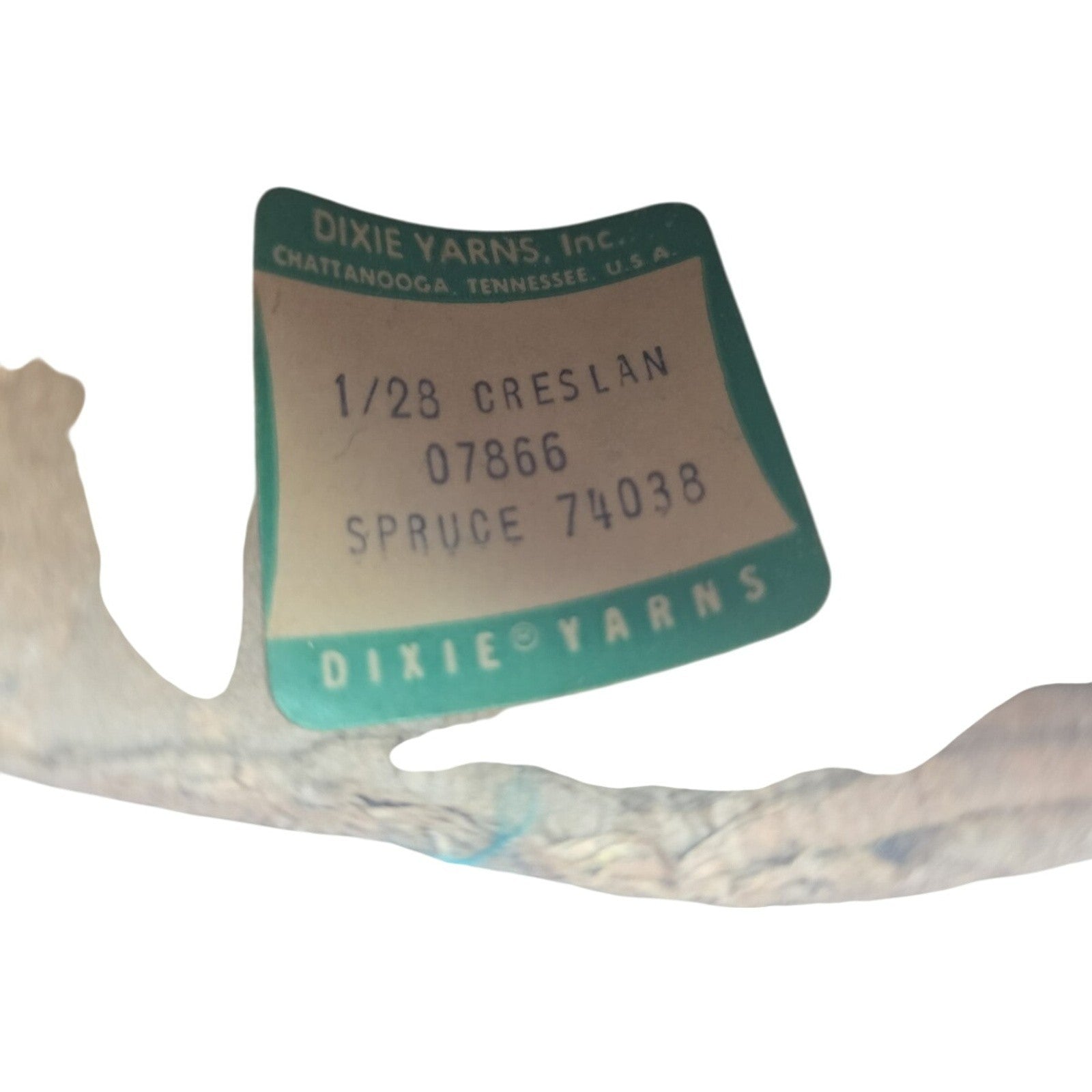 Vintage Dixie Yarns Inc. 1/28 Creslan Acrylic Cone Yarn Spruce 74038