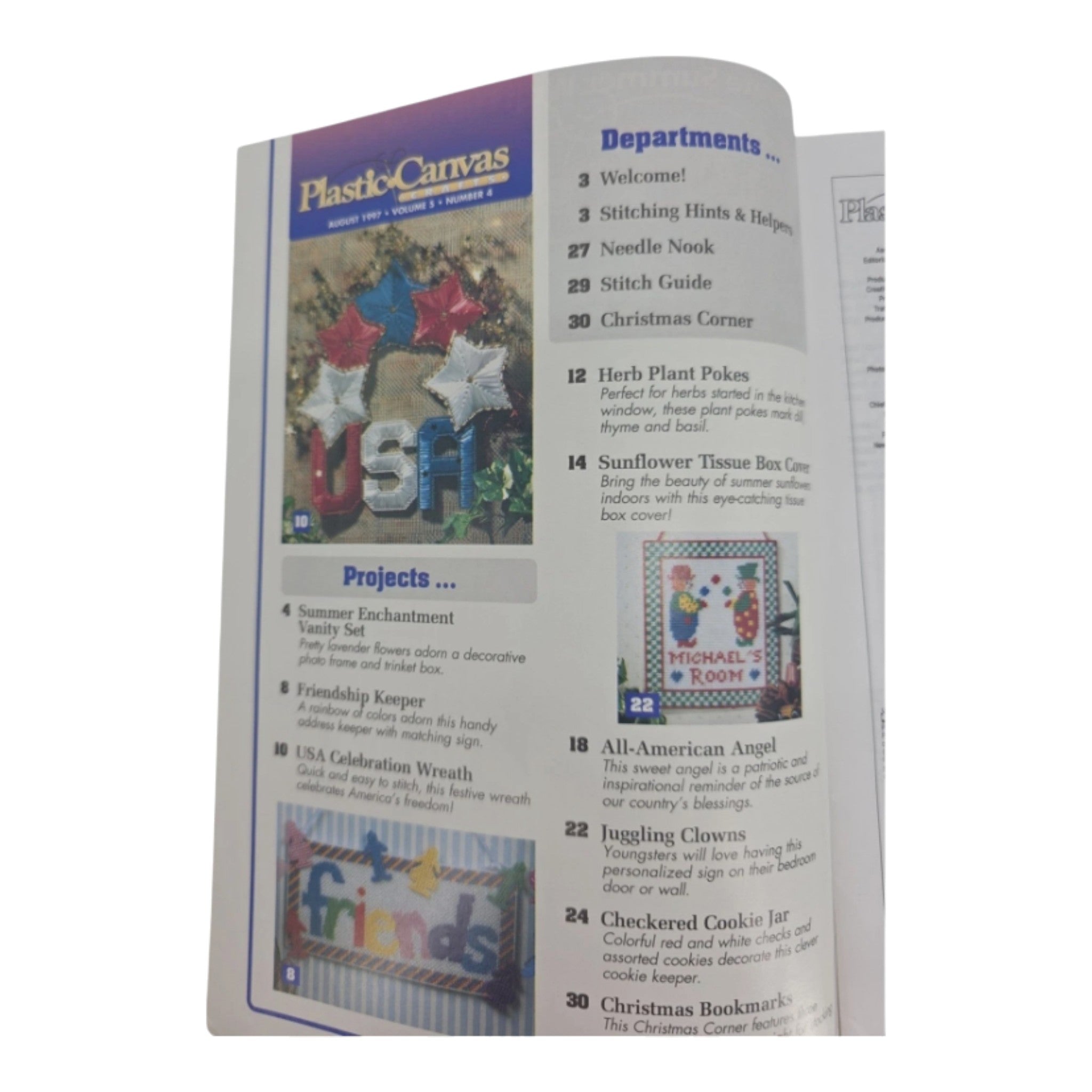 Lot 4 Plastic Canvas Craft Magazine Halloween Christmas patterns and instruction