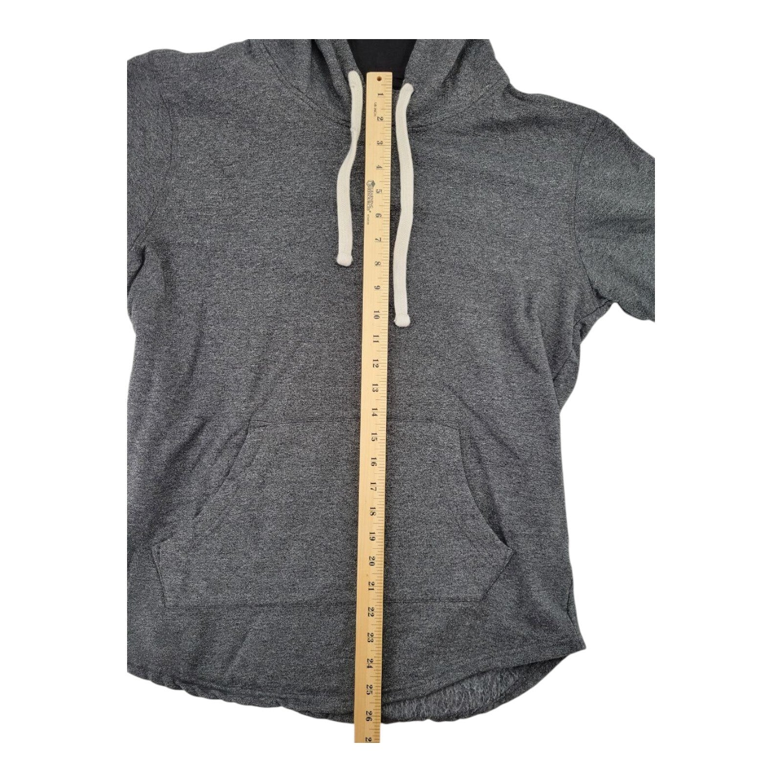Libertador New York City Short Sleeve Hoodie Gray M Longer Length