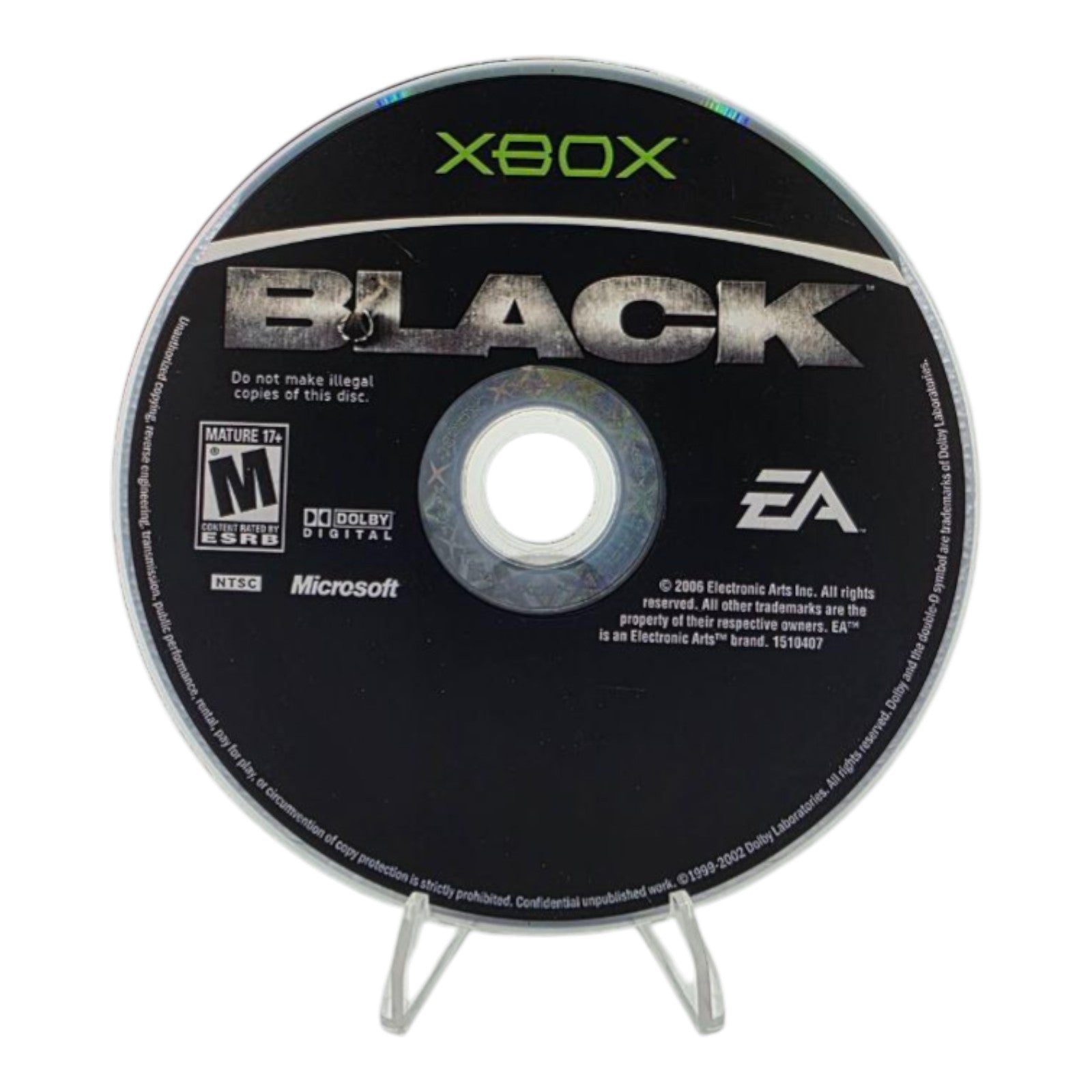 Xbox Black 2005 Video Game Complete EA Tested Manual Included