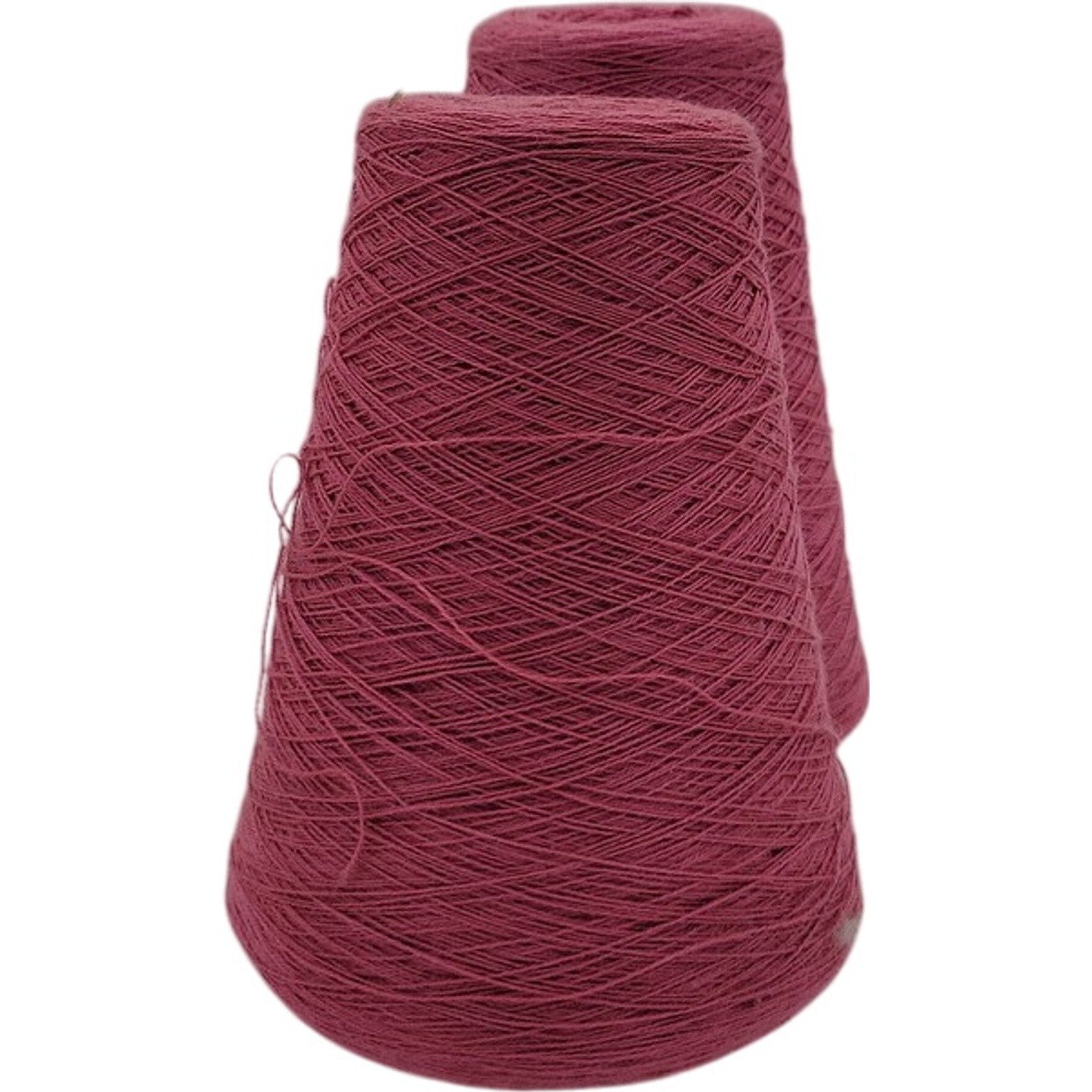 Vintage Pisgah Yarn 2/24 Rose Pink Weaving Knitting Cone Yarn 6105 Lot of 2