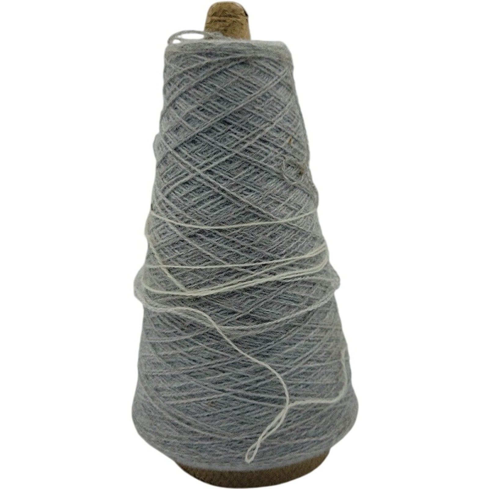 Vintage Acrylic Weaving Knitting Yarn 2/24 Silver Grey 13458