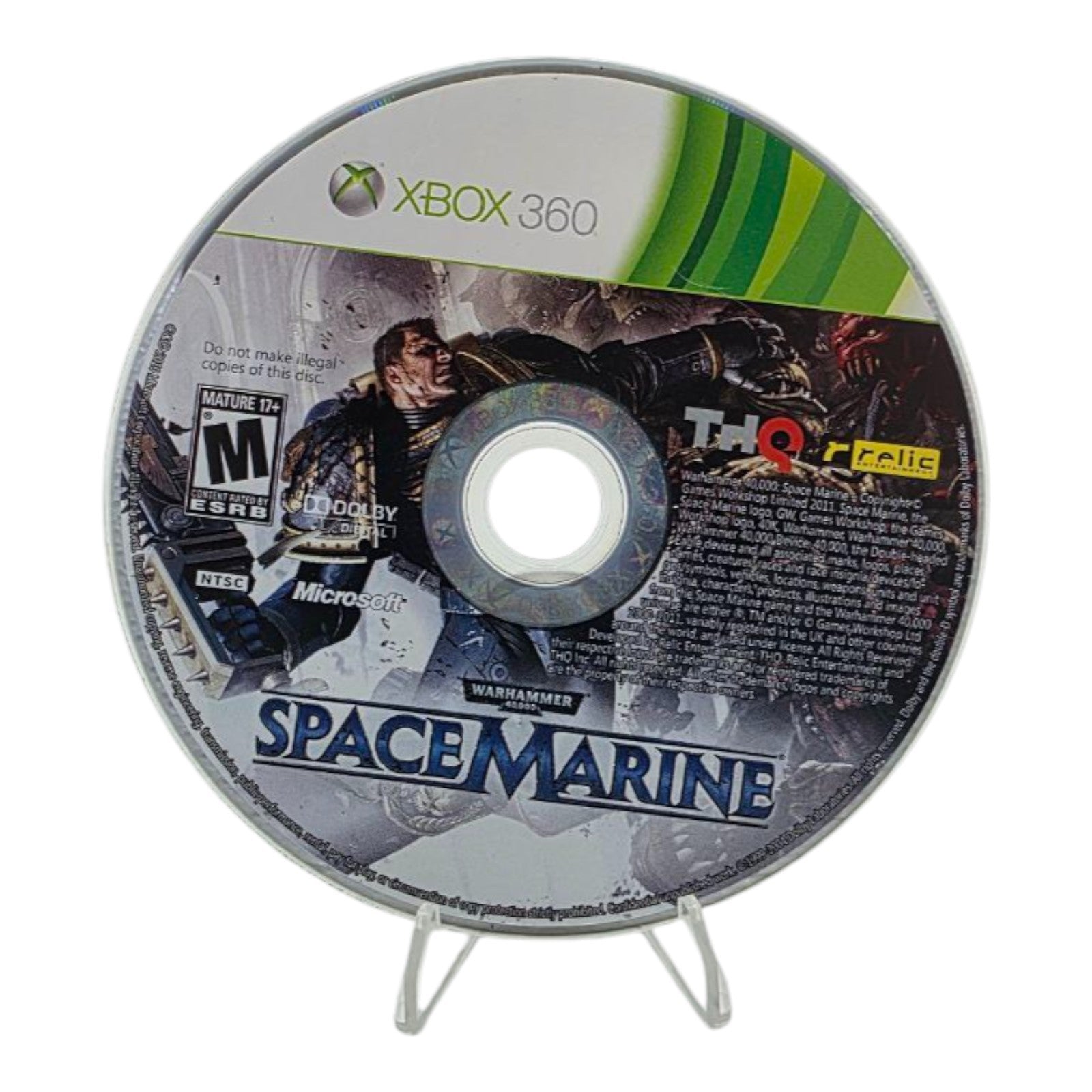 Warhammer 40000 Space Marine Xbox 360 Complete with Manual 2011
