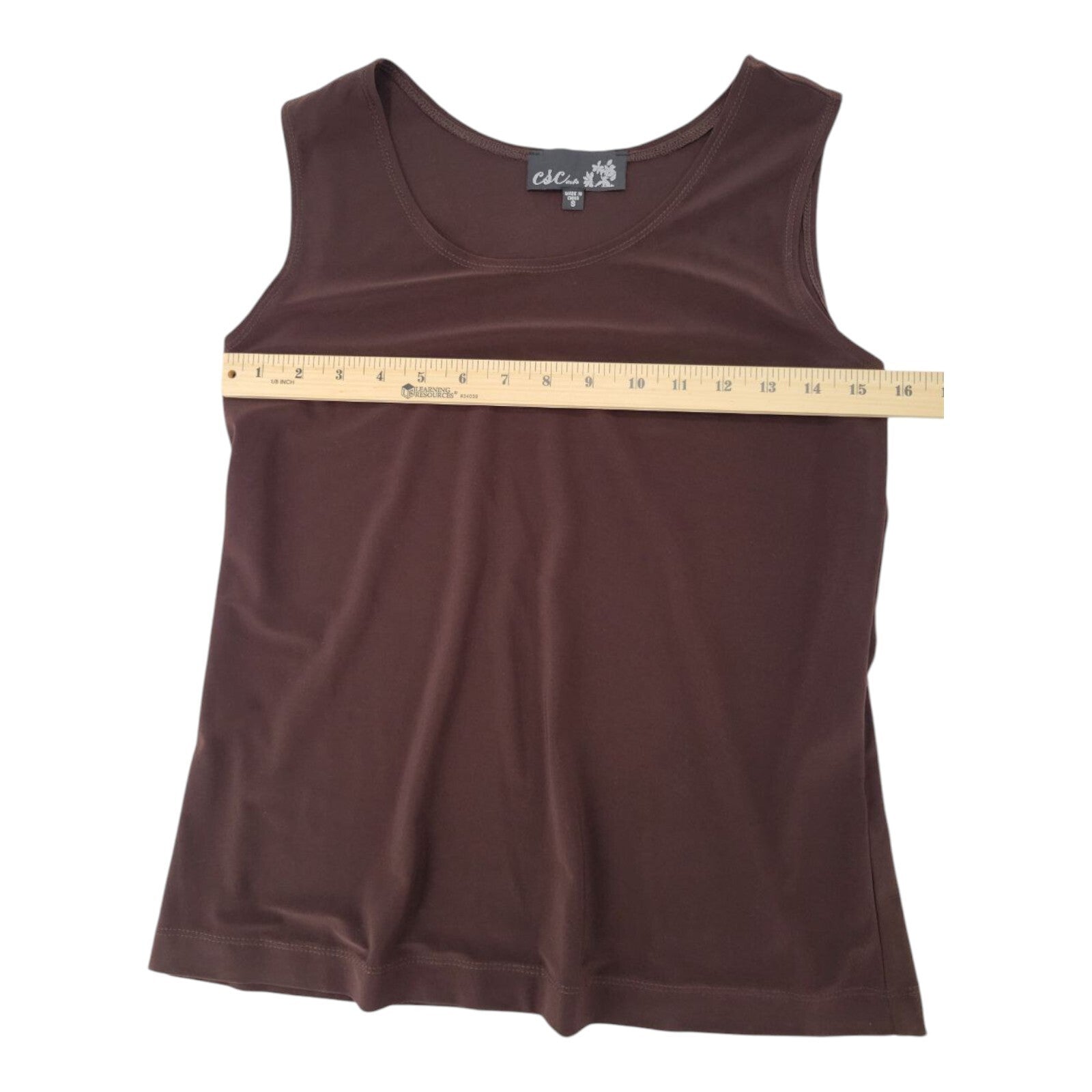 CSC Studio Brown Tank Top and Leggings Set Womens Size Small