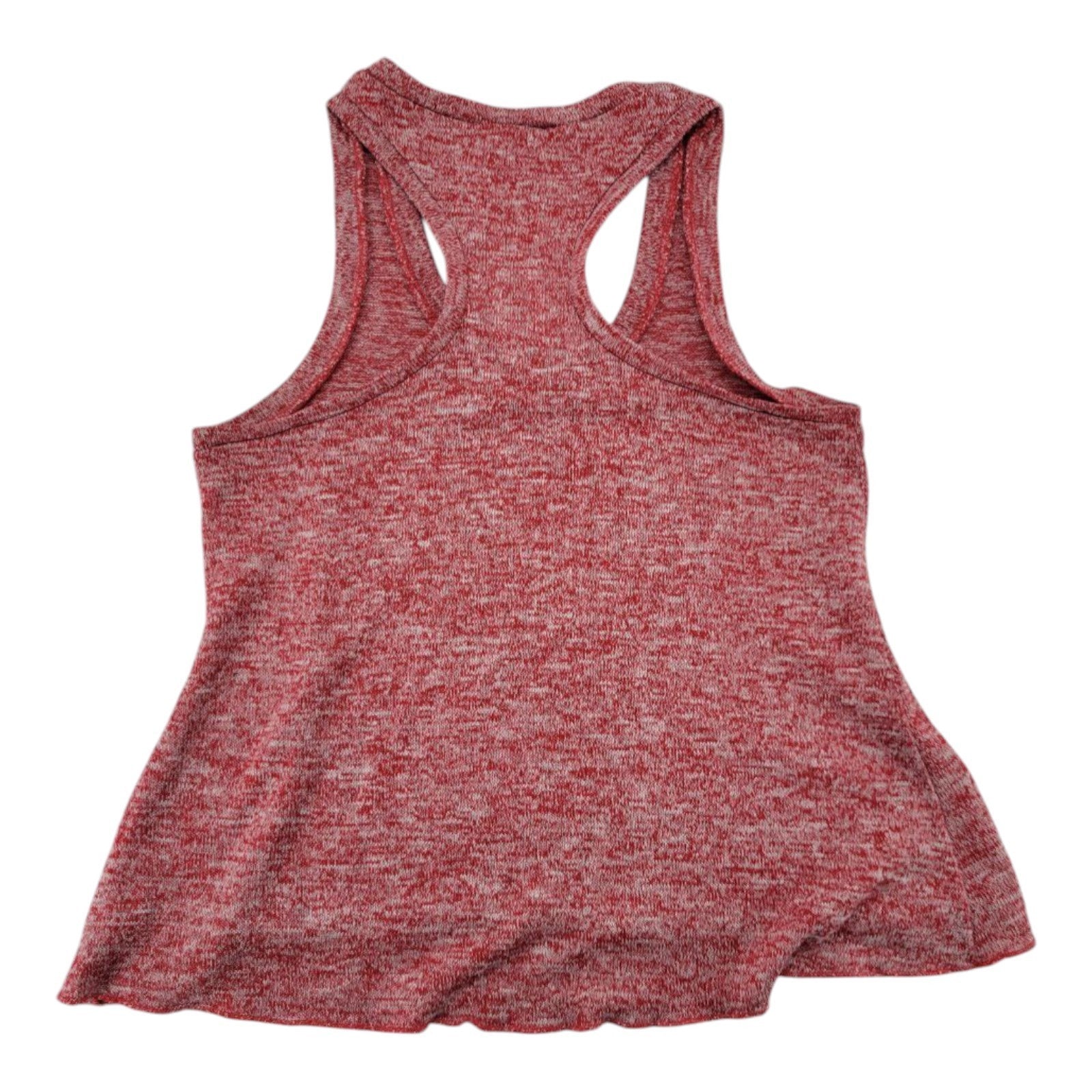 Coca-Cola Women's Red Heathered Racerback Tank Top Graphic Enjoy Logo Size M