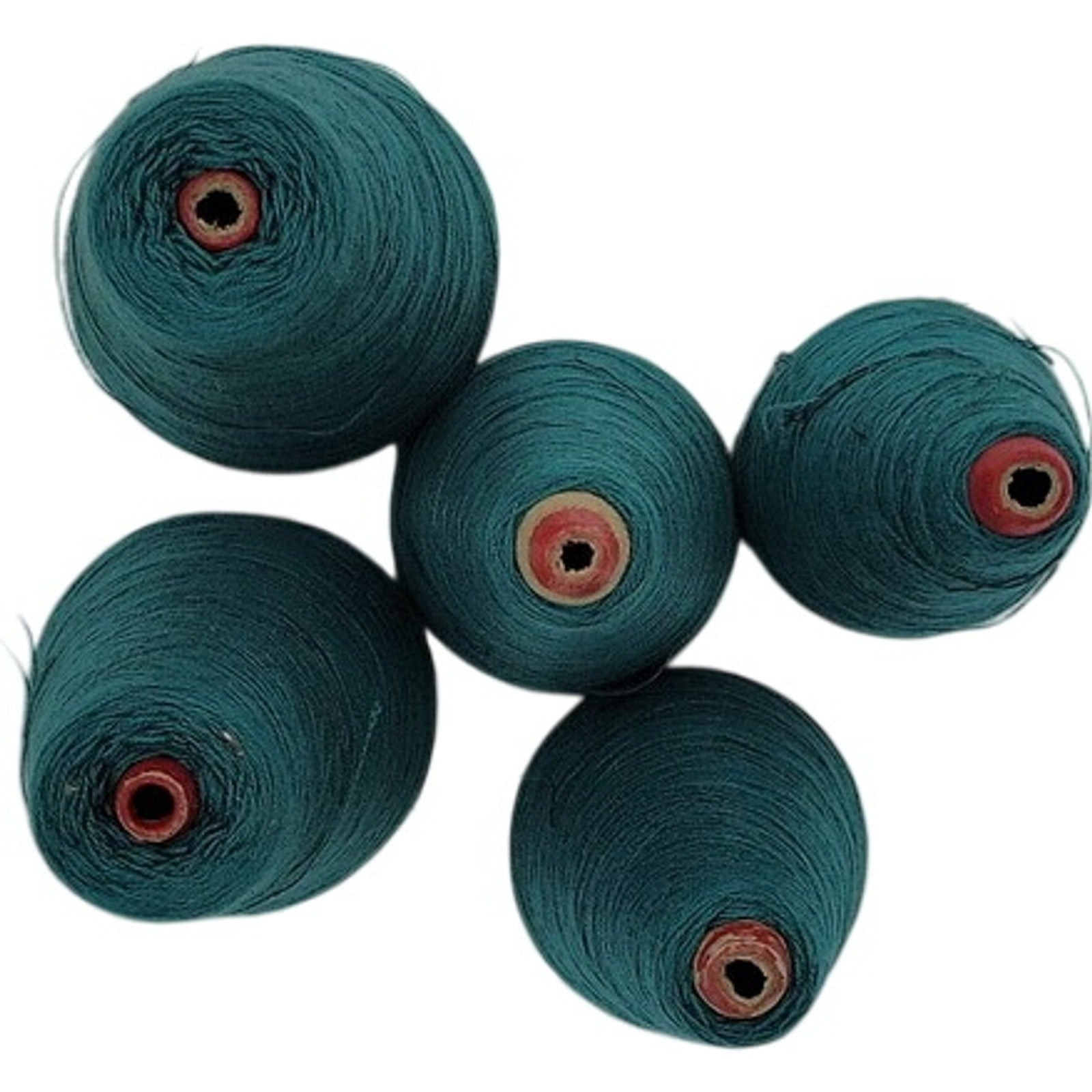 Vintage 1980s Pisgah Yarn 2/24 Acrylic Cone Yarn 61-L Green 13607 Lot of 5