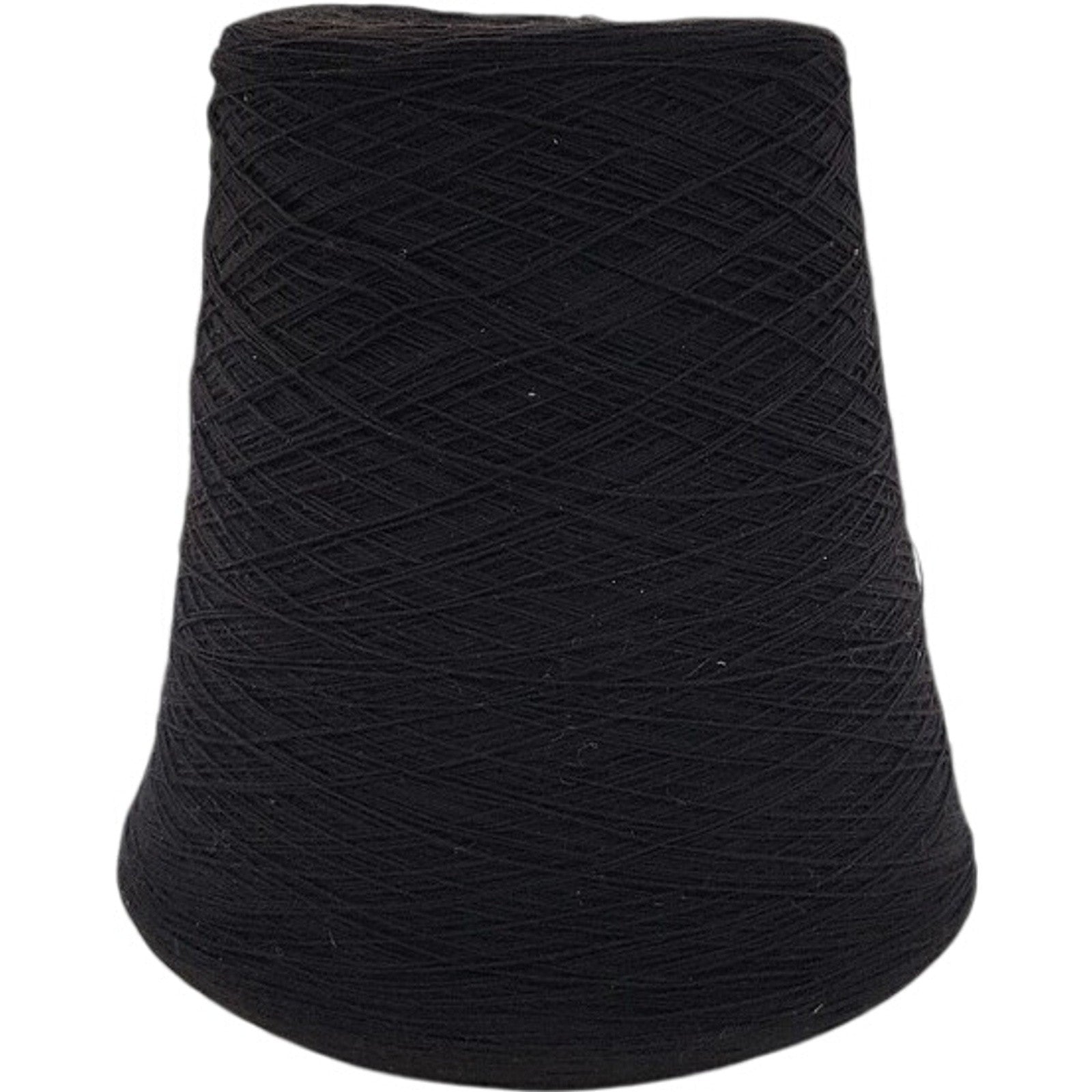 Vintage Spectrum Dyed Yarns Black Cotton Cone 16/2 Karded Cot Weaving Yarn