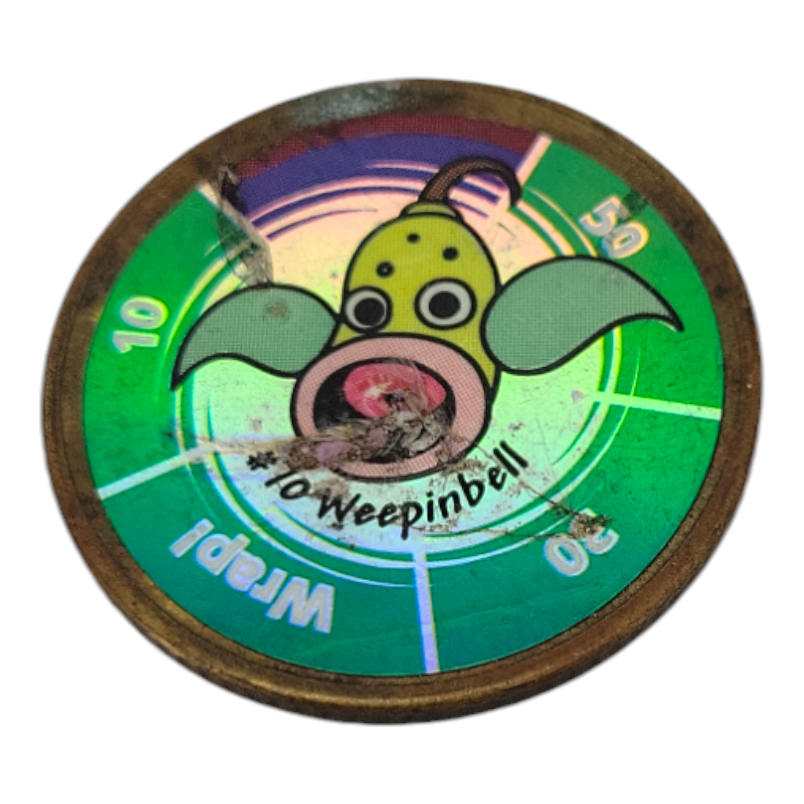 1999 Vintage Nintendo Hasbro Pokemon Battle Coin Gold Weepinbell #70