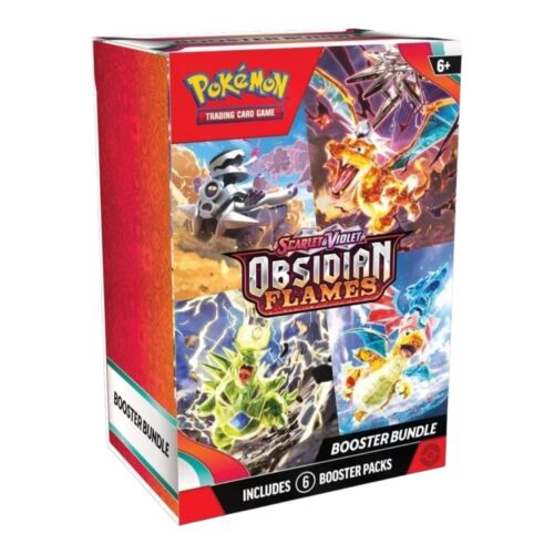 Nintendo Pokemon TCG Scarlet and Violet Obsidian Flames Booster Bundle 6 Packs