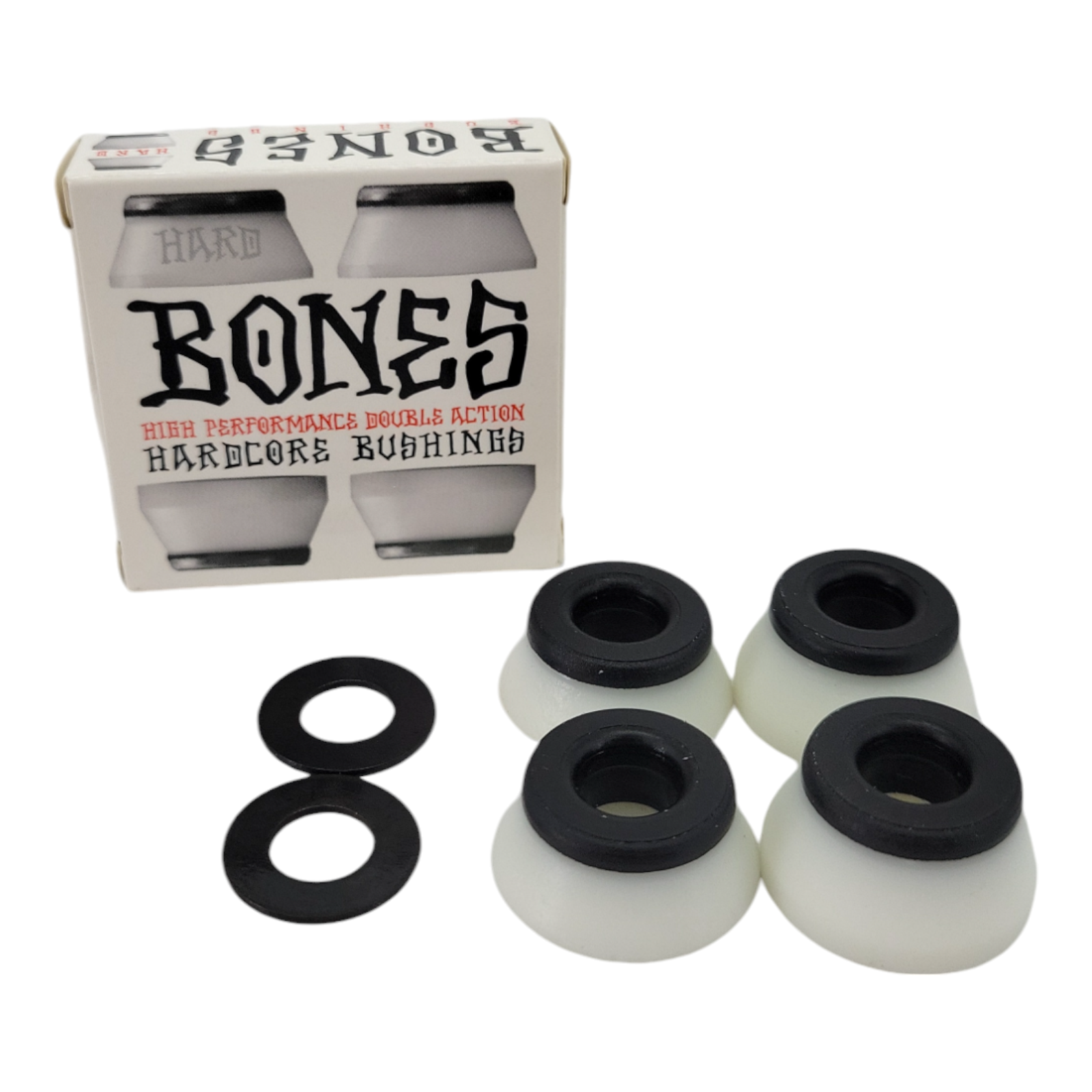 Bones Wheels Bushing Hard Pack 96A Double Action Urethane for Responsive Turns