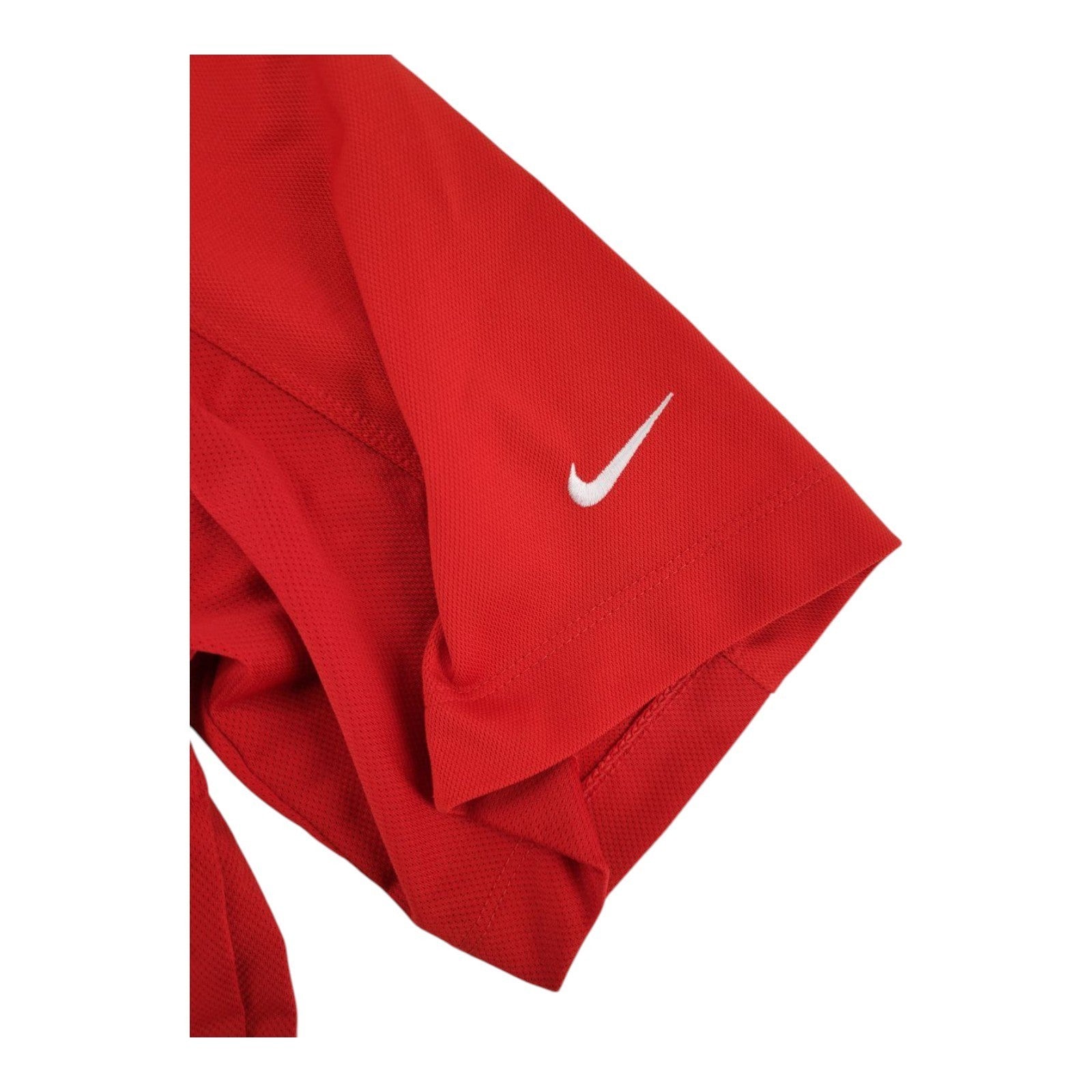 Nike Golf Men's Red Dri-Fit Polo Shirt L Athletic Fit Short Sleeve