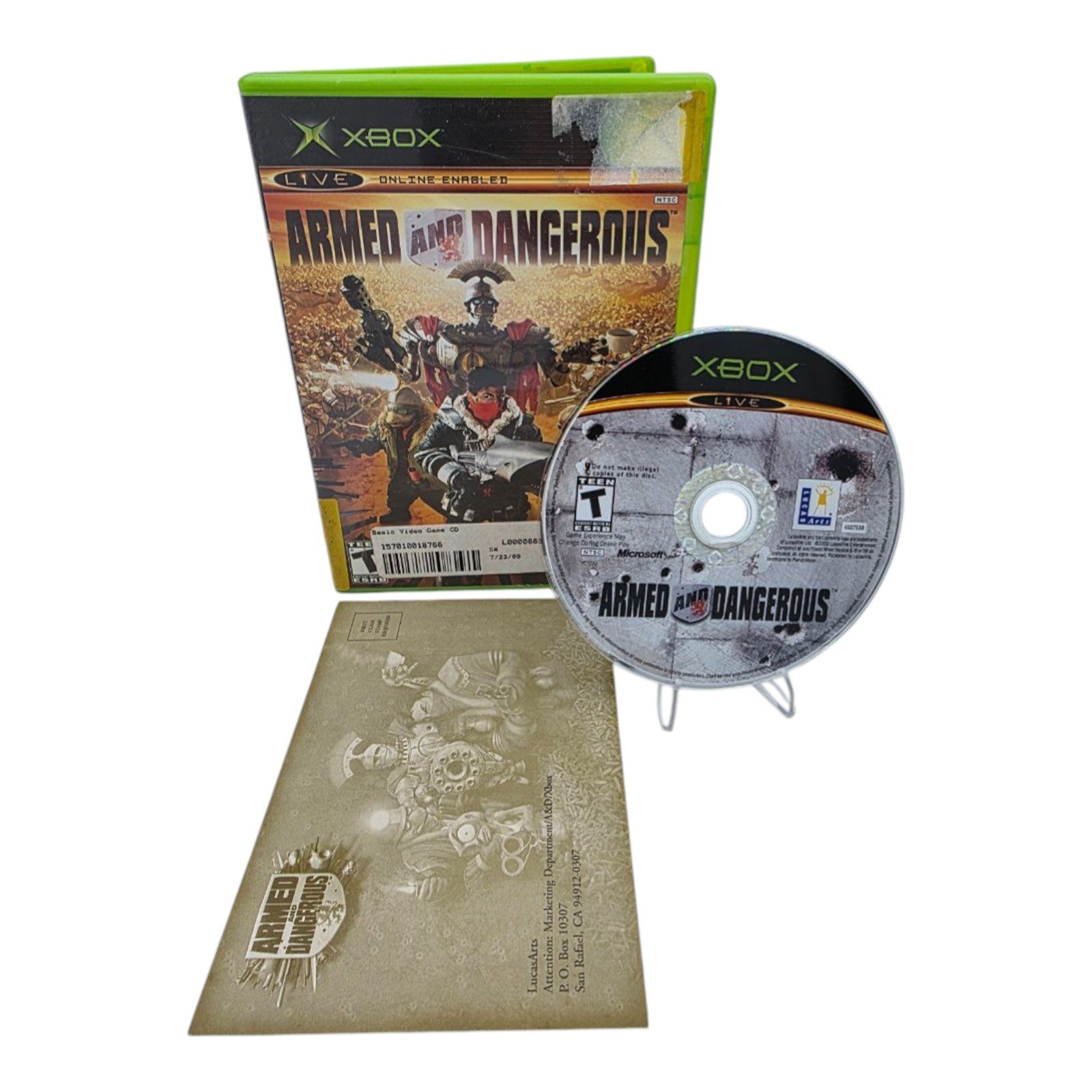 Armed and Dangerous Microsoft Xbox 2003 Shooter Video Game Tested No Manual