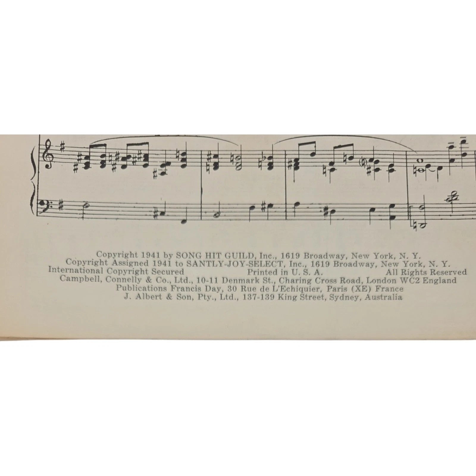 1941 Madelain Vintage Sheet Music by Phil Spitalny Hour of Charm Orchestra