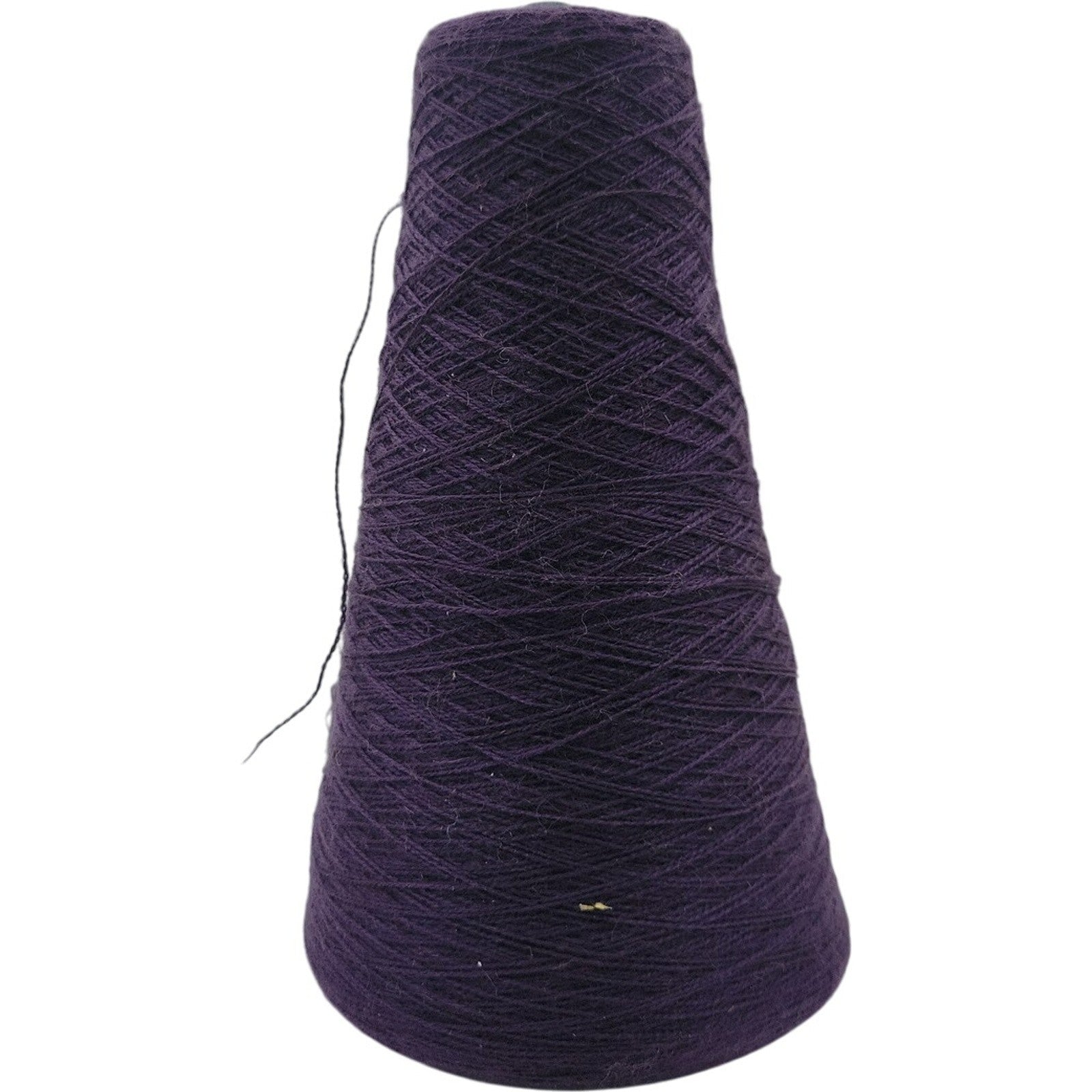 Vintage 1980s Pisgah Yarn 2/24 Acrylic Cone Yarn 61-L Elderberry 13605 Lot of 2